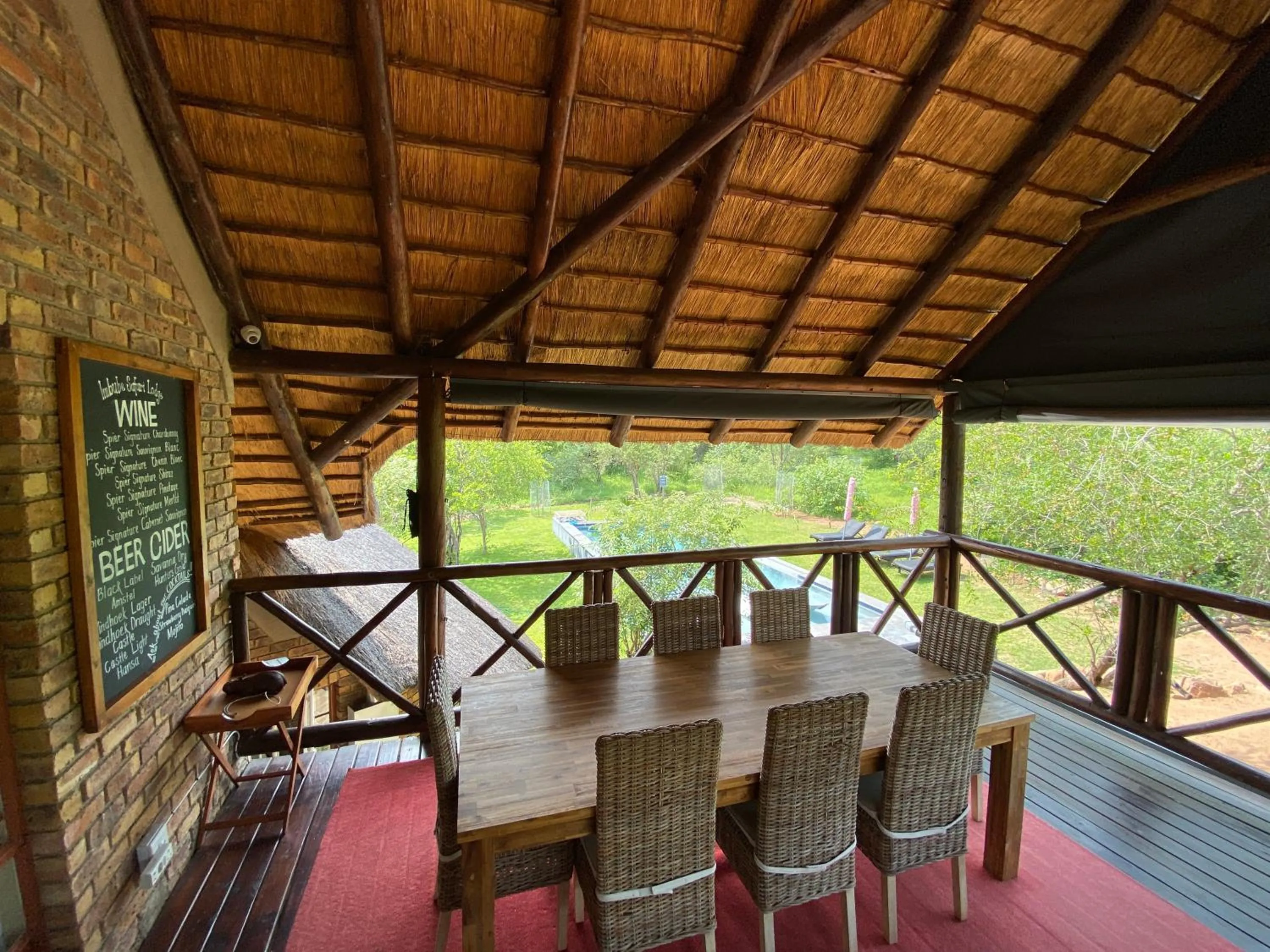 Balcony/Terrace in Imbube Safari Lodge