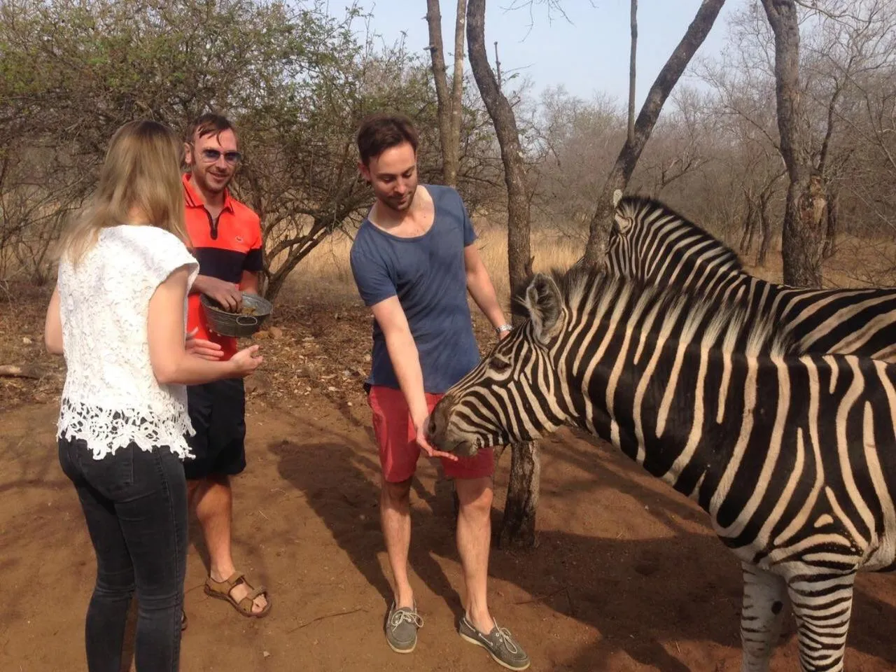 People in Imbube Safari Lodge