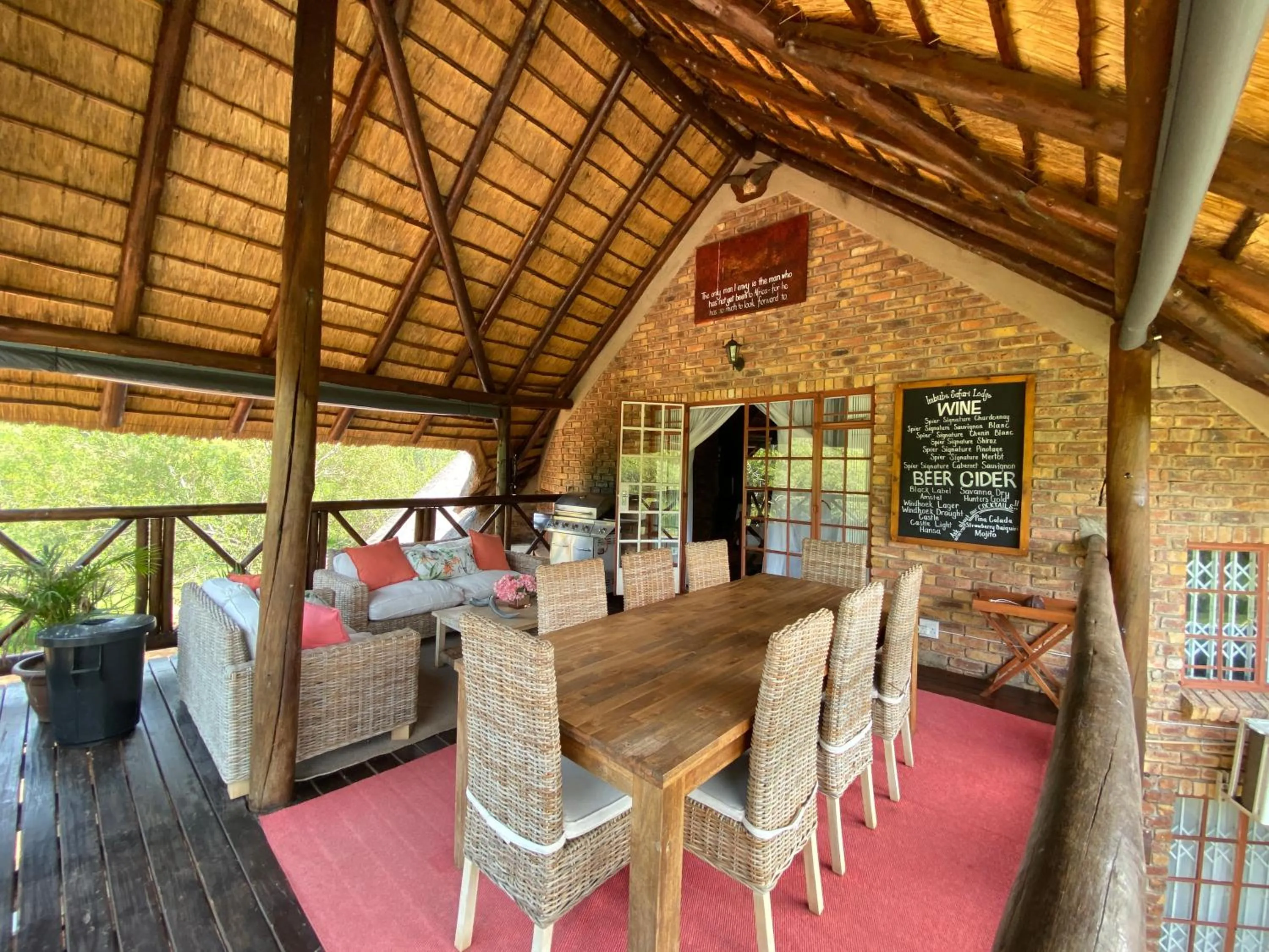 Balcony/Terrace in Imbube Safari Lodge