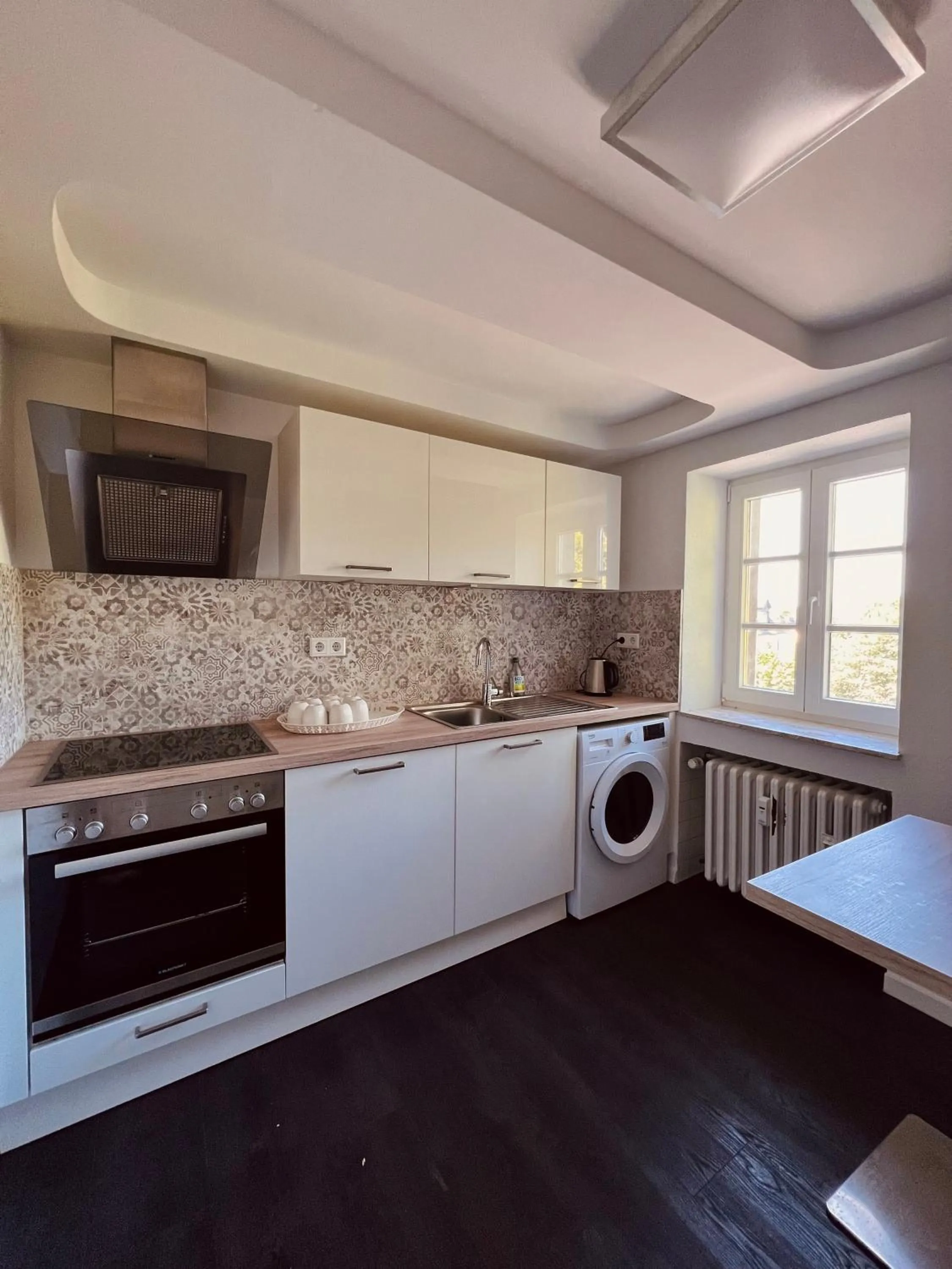 Kitchen or kitchenette in Hotel "Schloss Friedestrom"