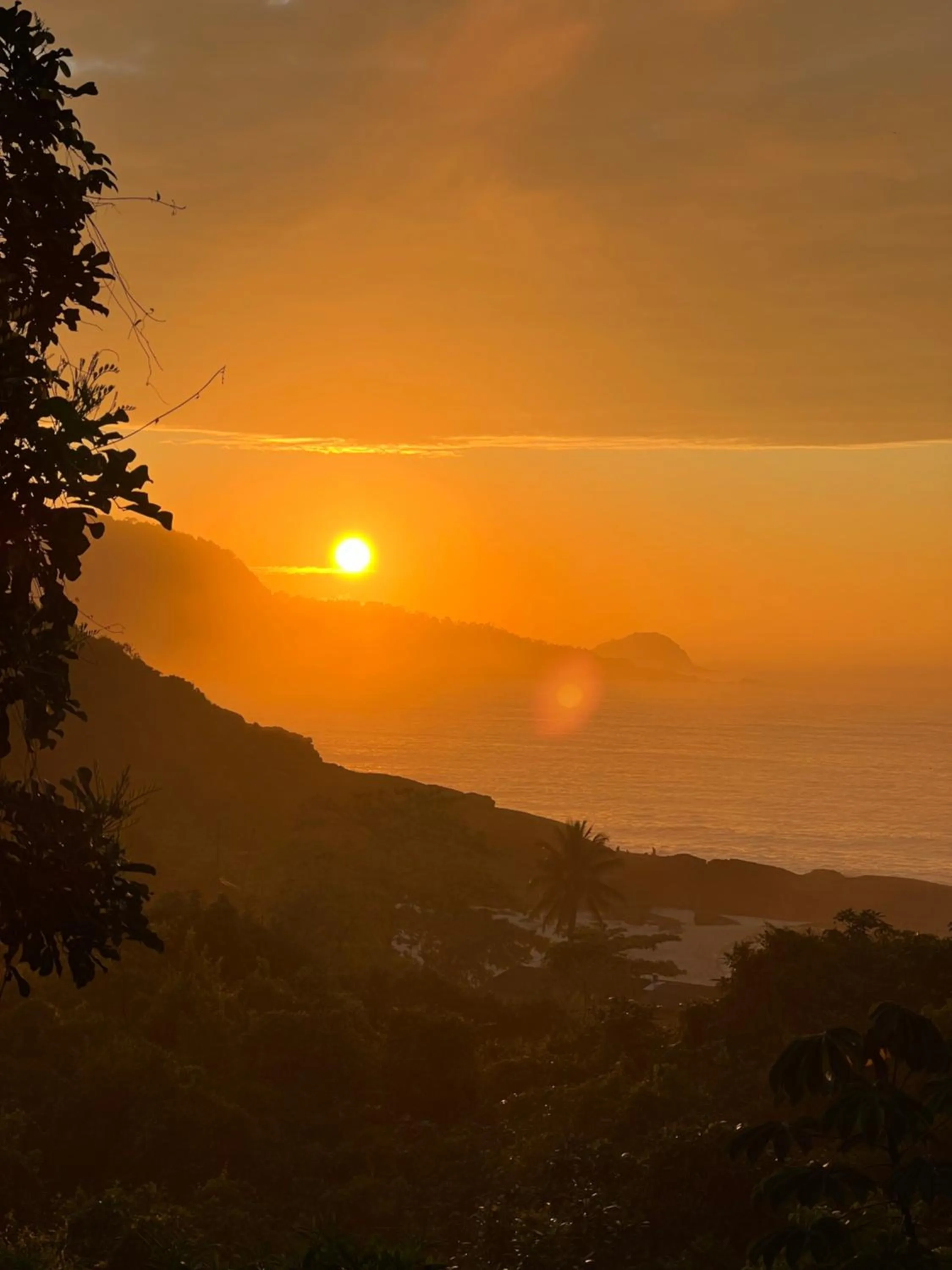 chalés frente à praia
