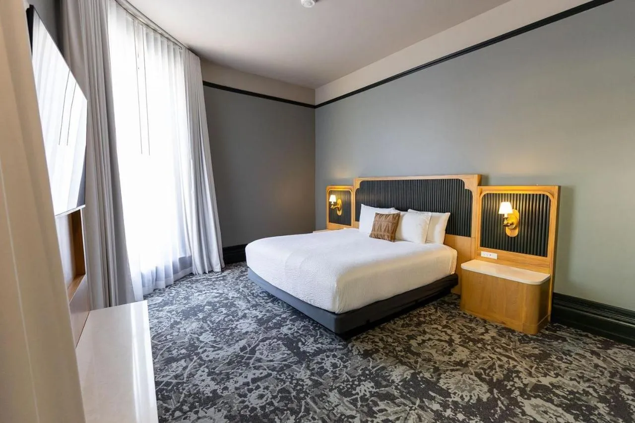 Bed in Historic Franklin Hotel