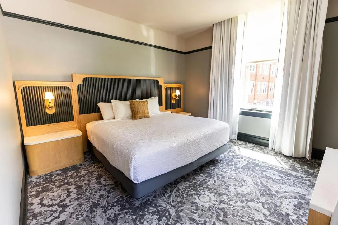 Bed in Historic Franklin Hotel