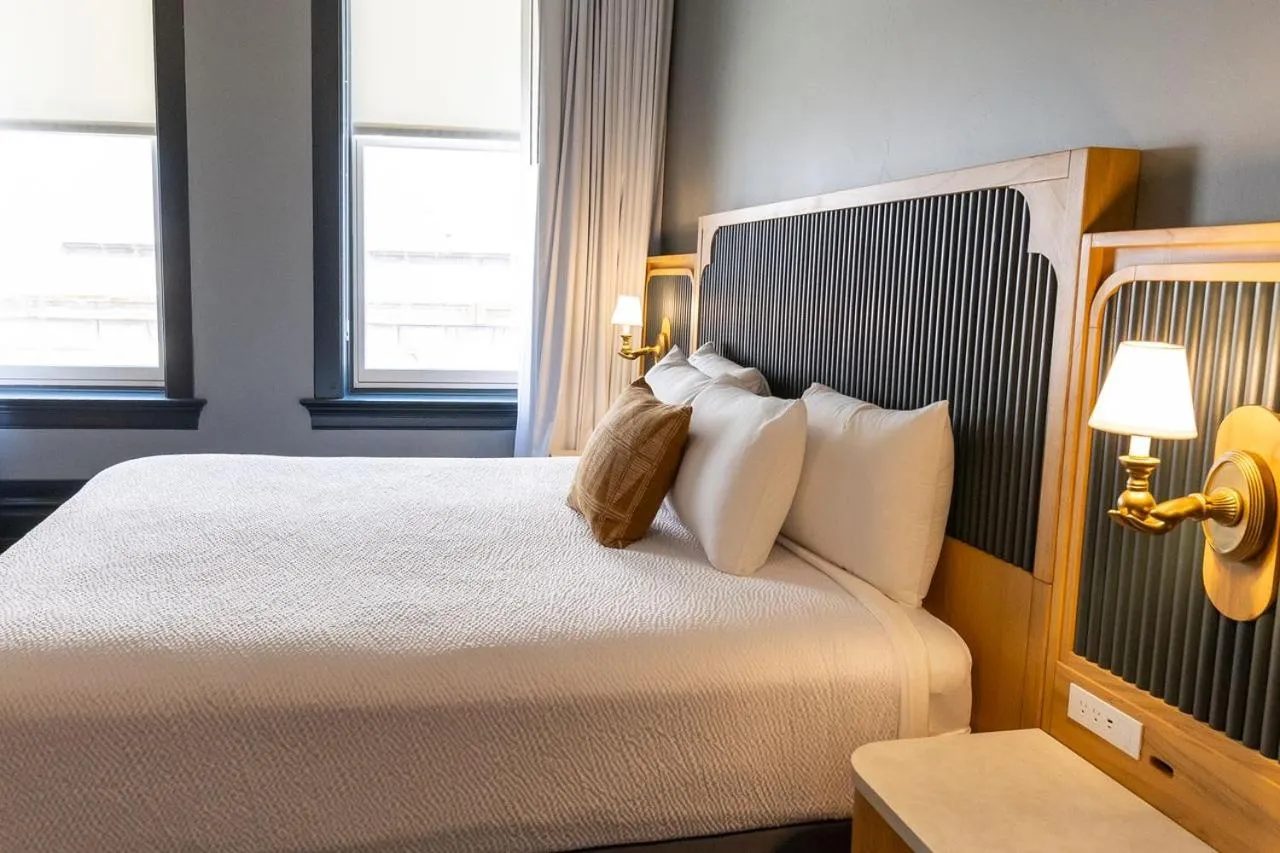 Bed in Historic Franklin Hotel