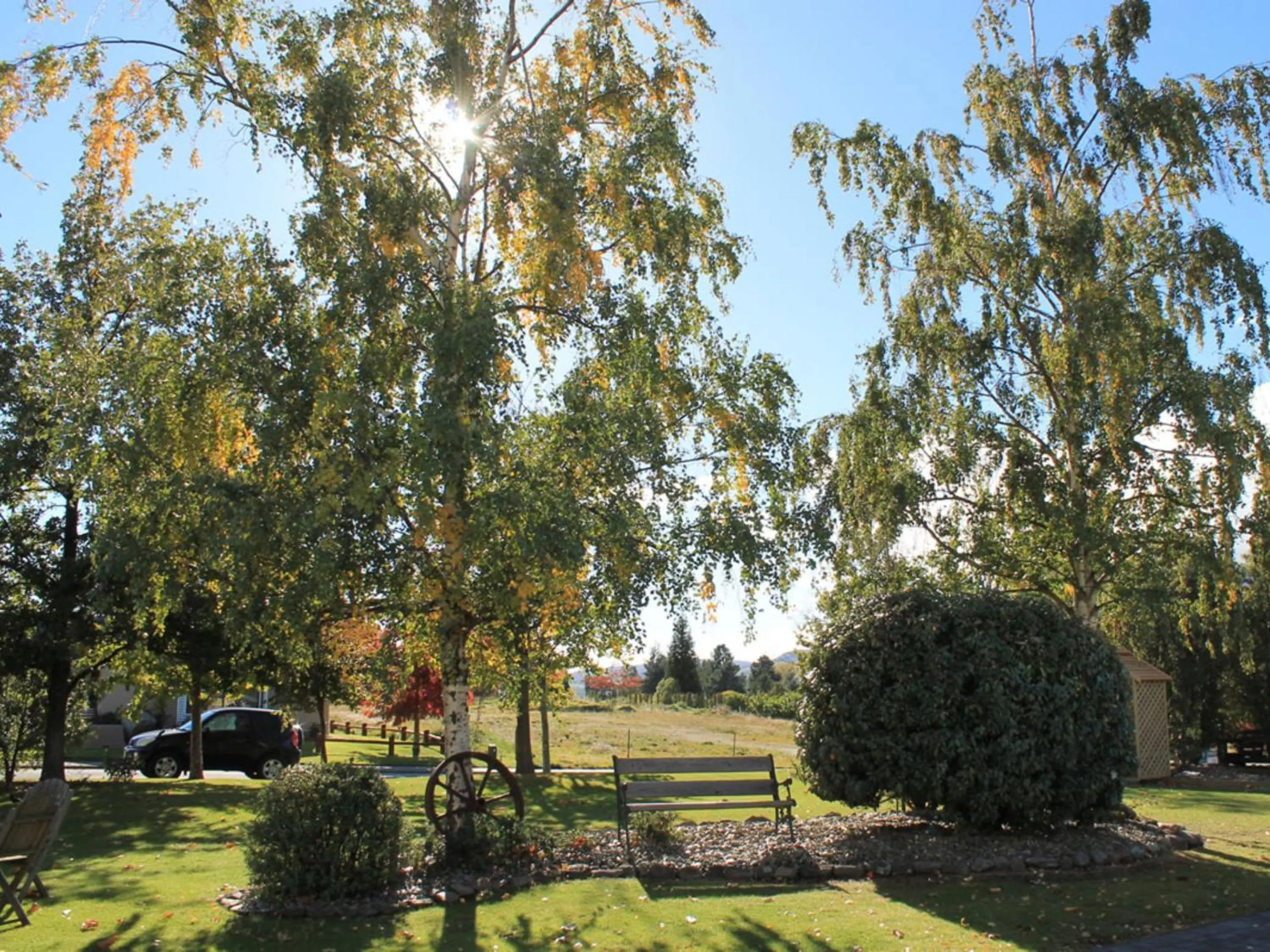 Garden view in Colonial Manor Motel