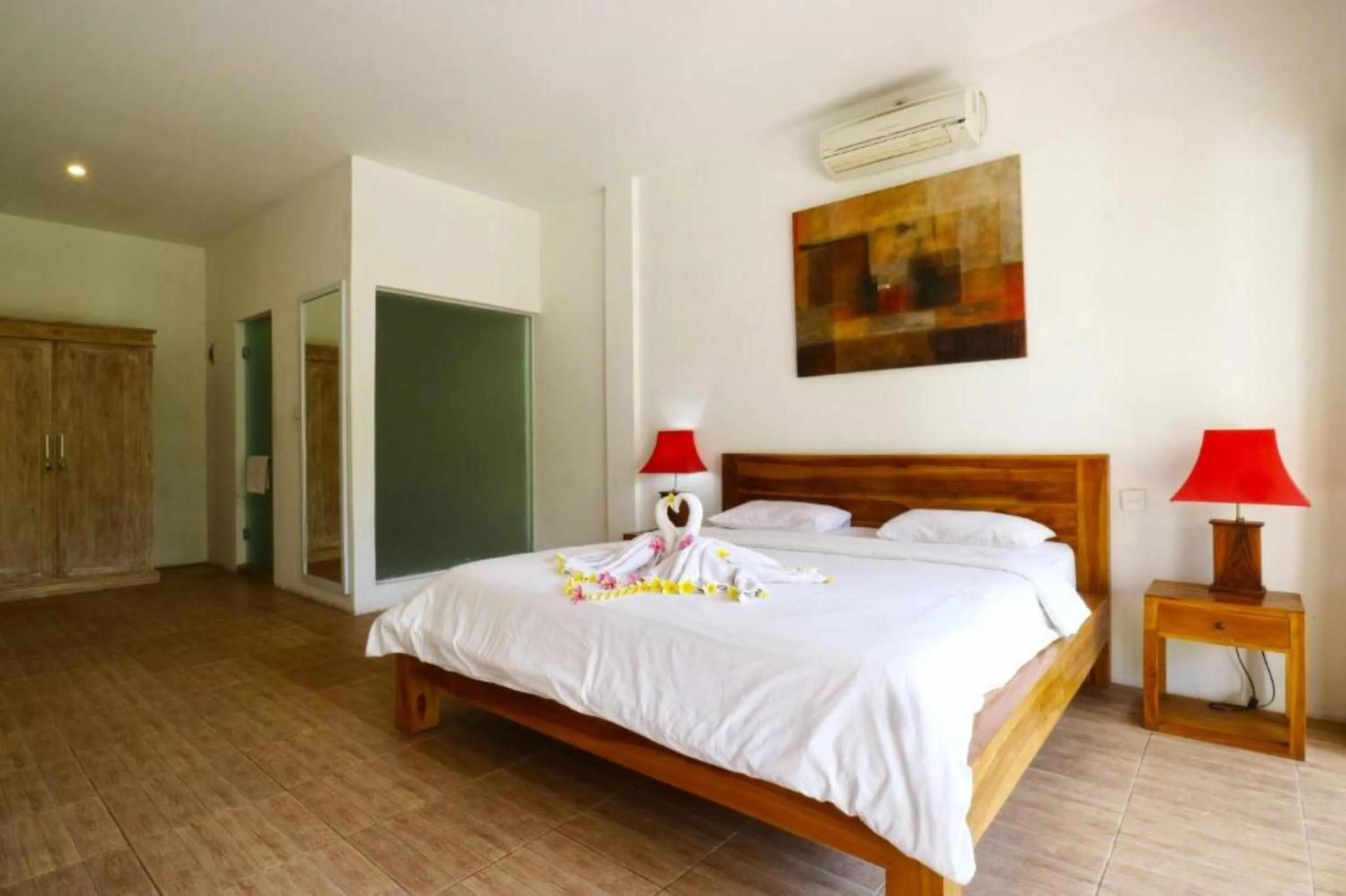 Bedroom, Bed in Diuma residence yoga meditation retreat and healing Center