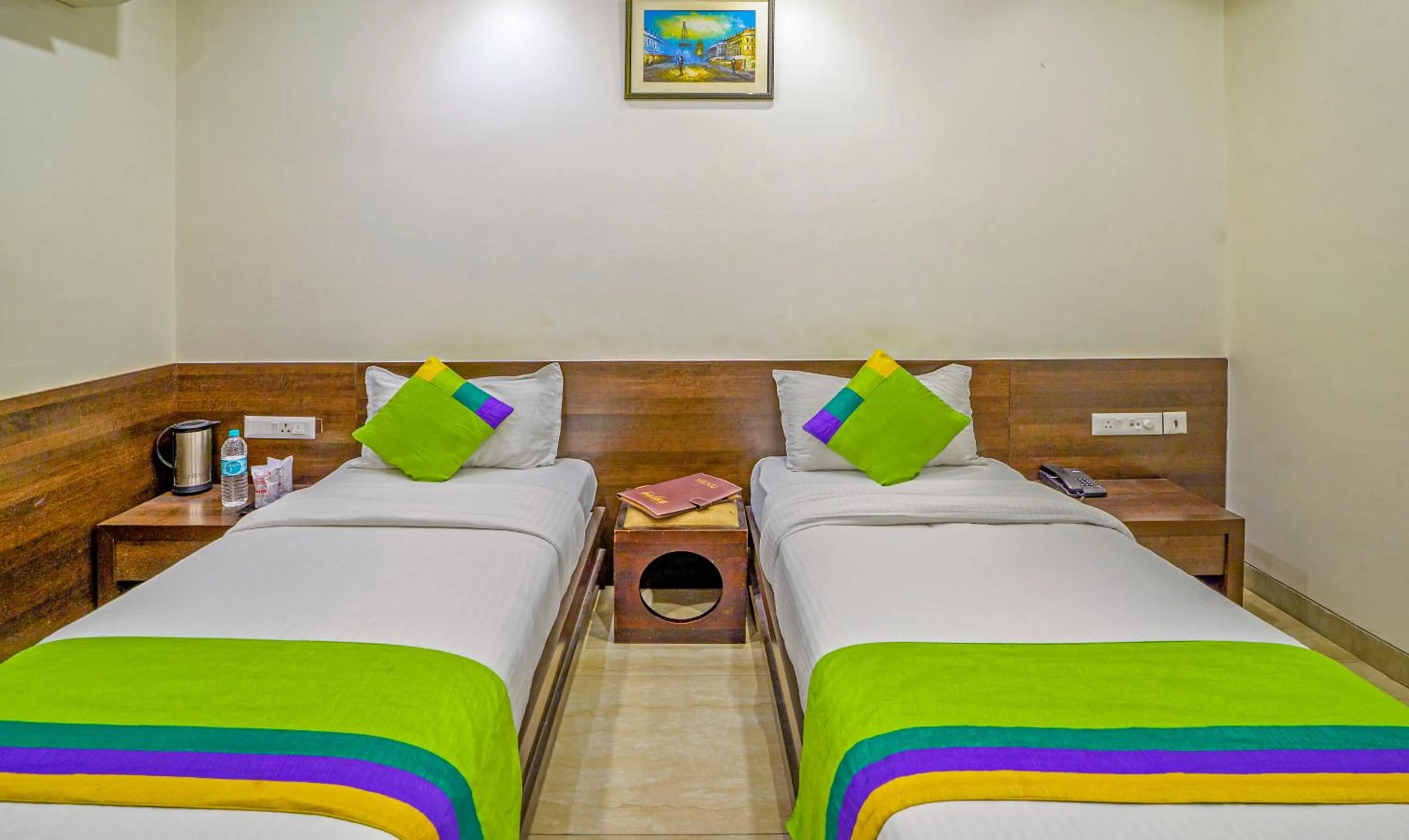 Bedroom, Bed in Treebo Bliss