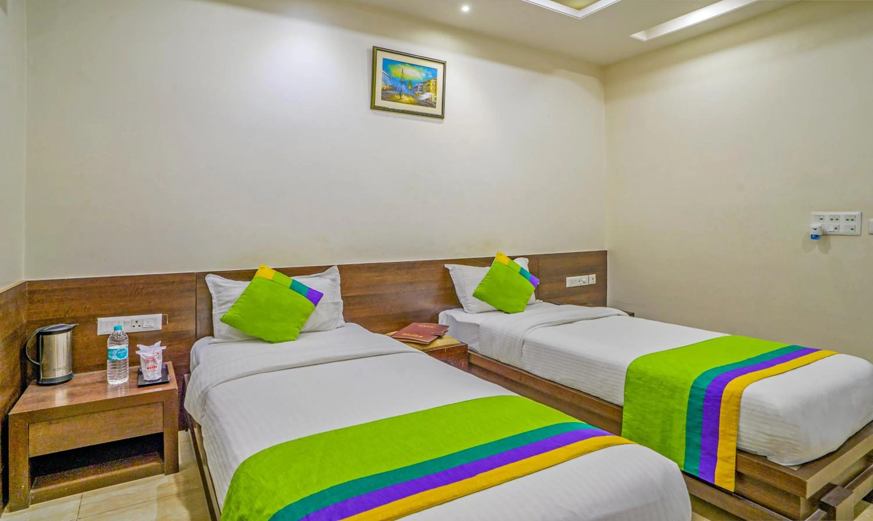 Bedroom, Bed in Treebo Bliss