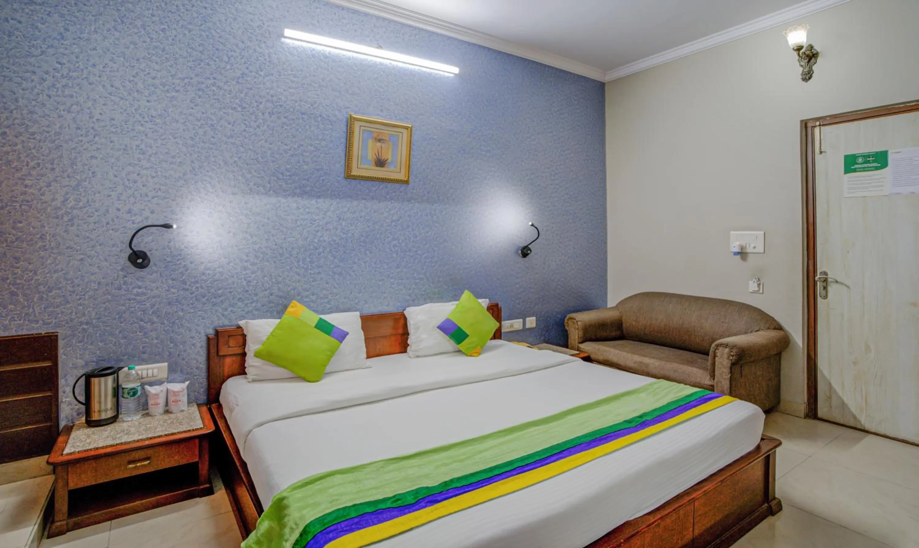 Bedroom, Bed in Treebo Bliss