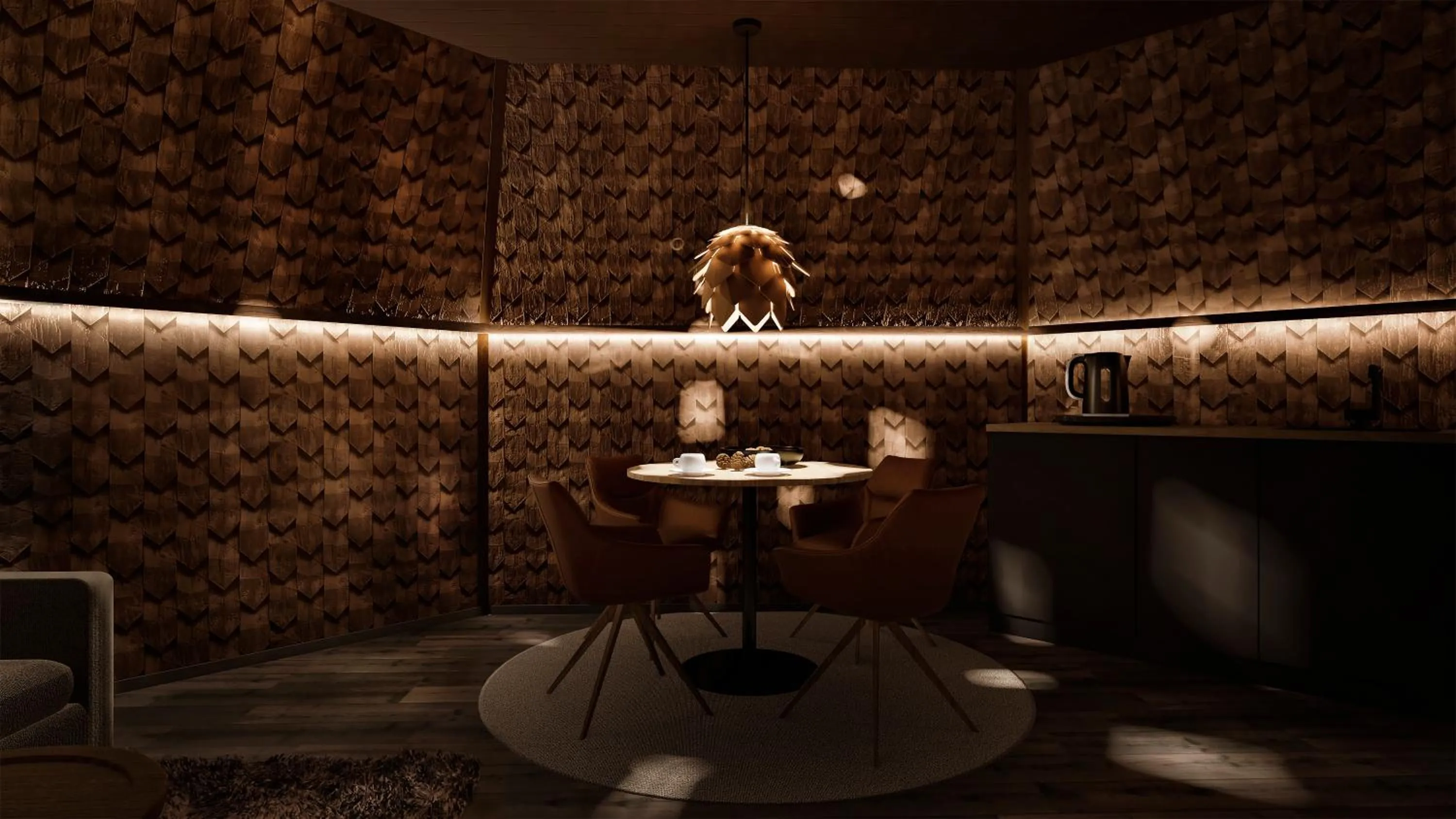 Seating area in Aurora Village Ivalo