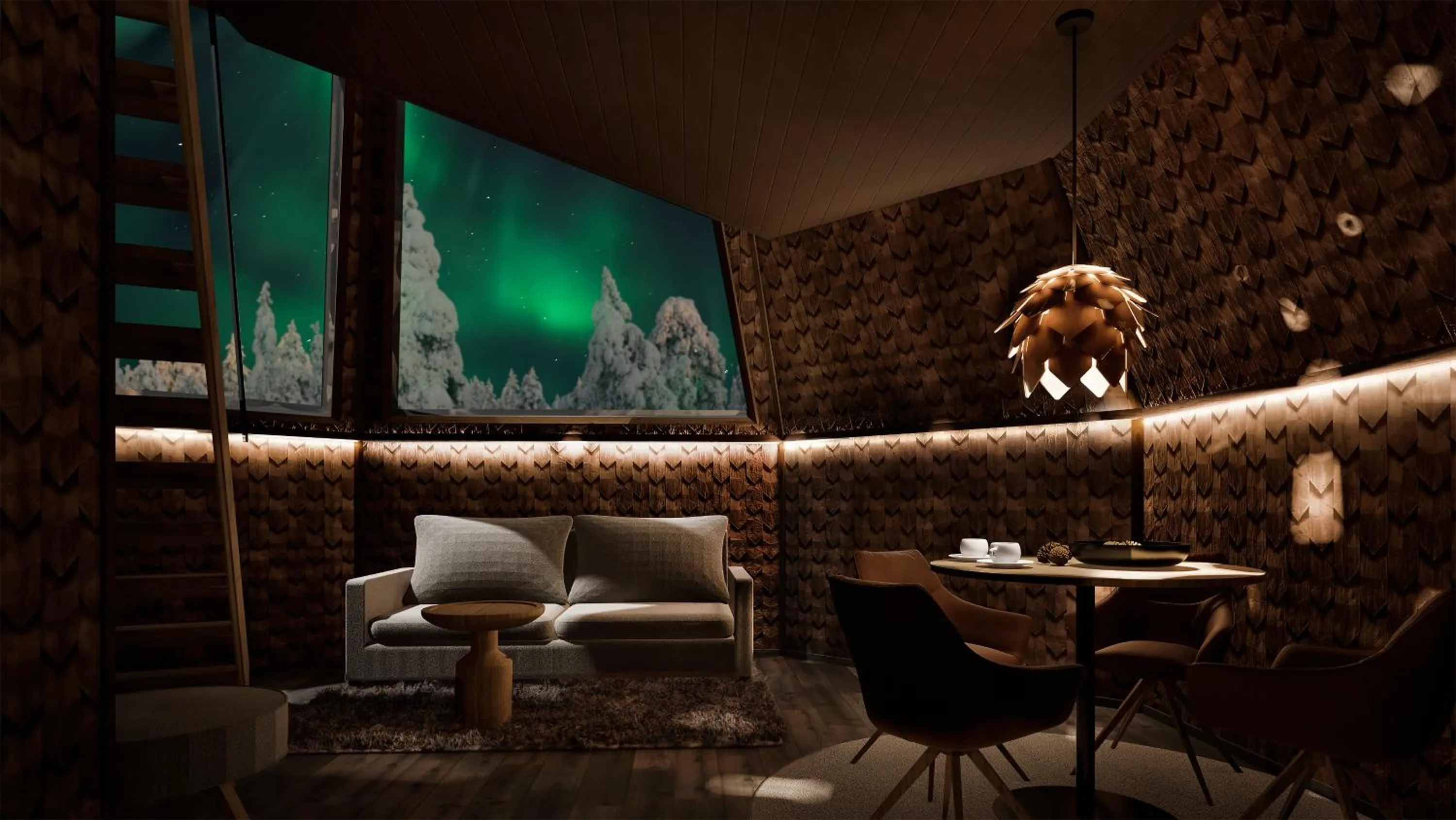 Seating area in Aurora Village Ivalo