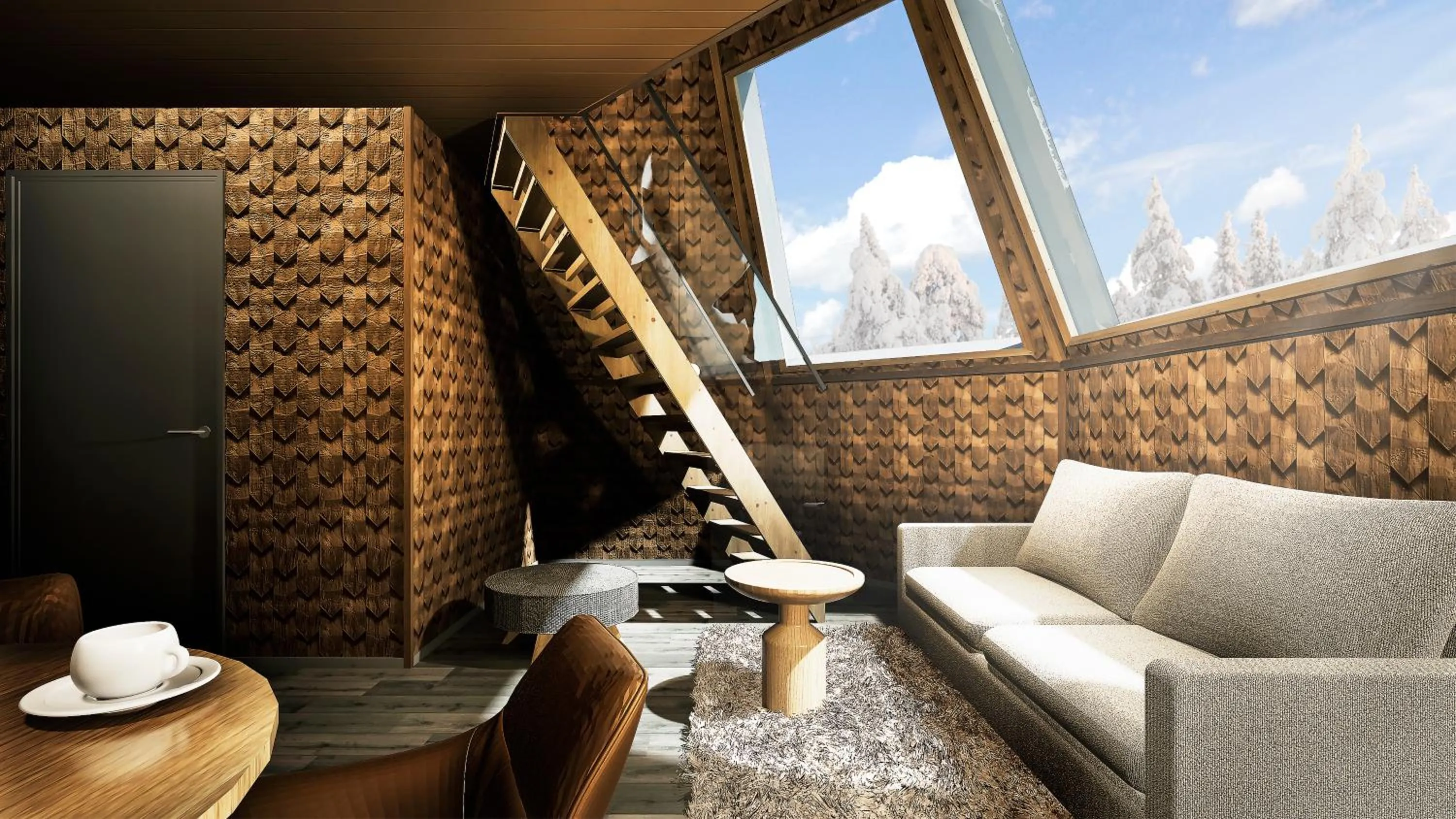 Seating area in Aurora Village Ivalo