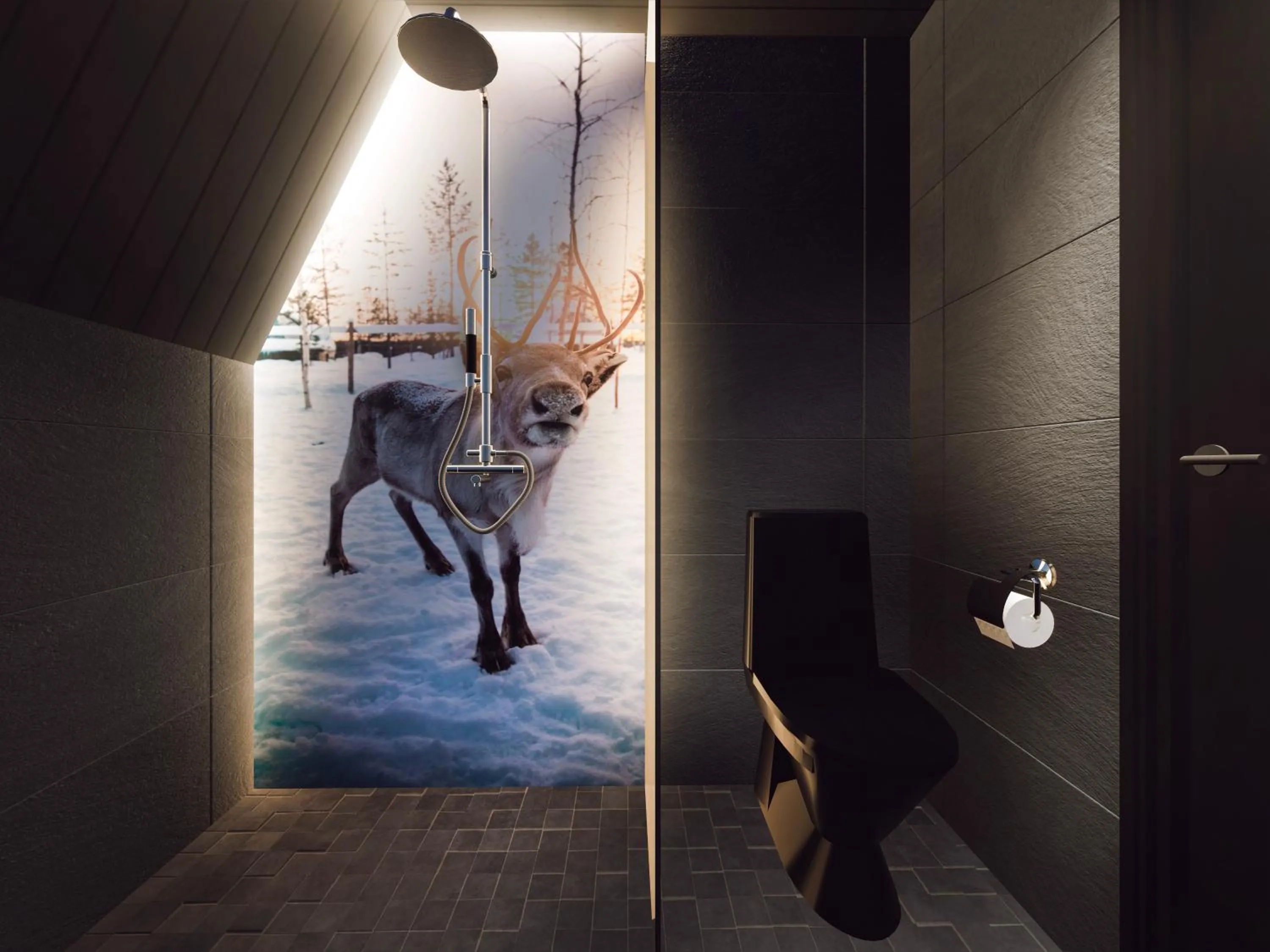 Shower in Aurora Village Ivalo