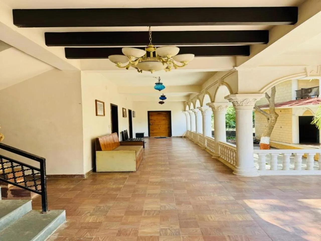 Property building in Gir Lions Paw Resort with Swimming Pool