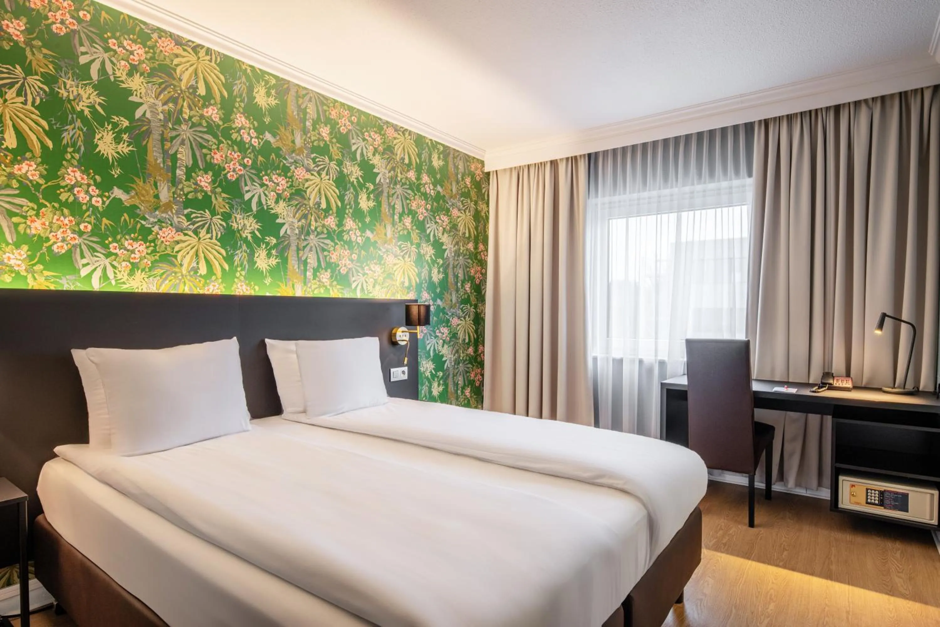 Bed in Thon Hotel Brussels Airport