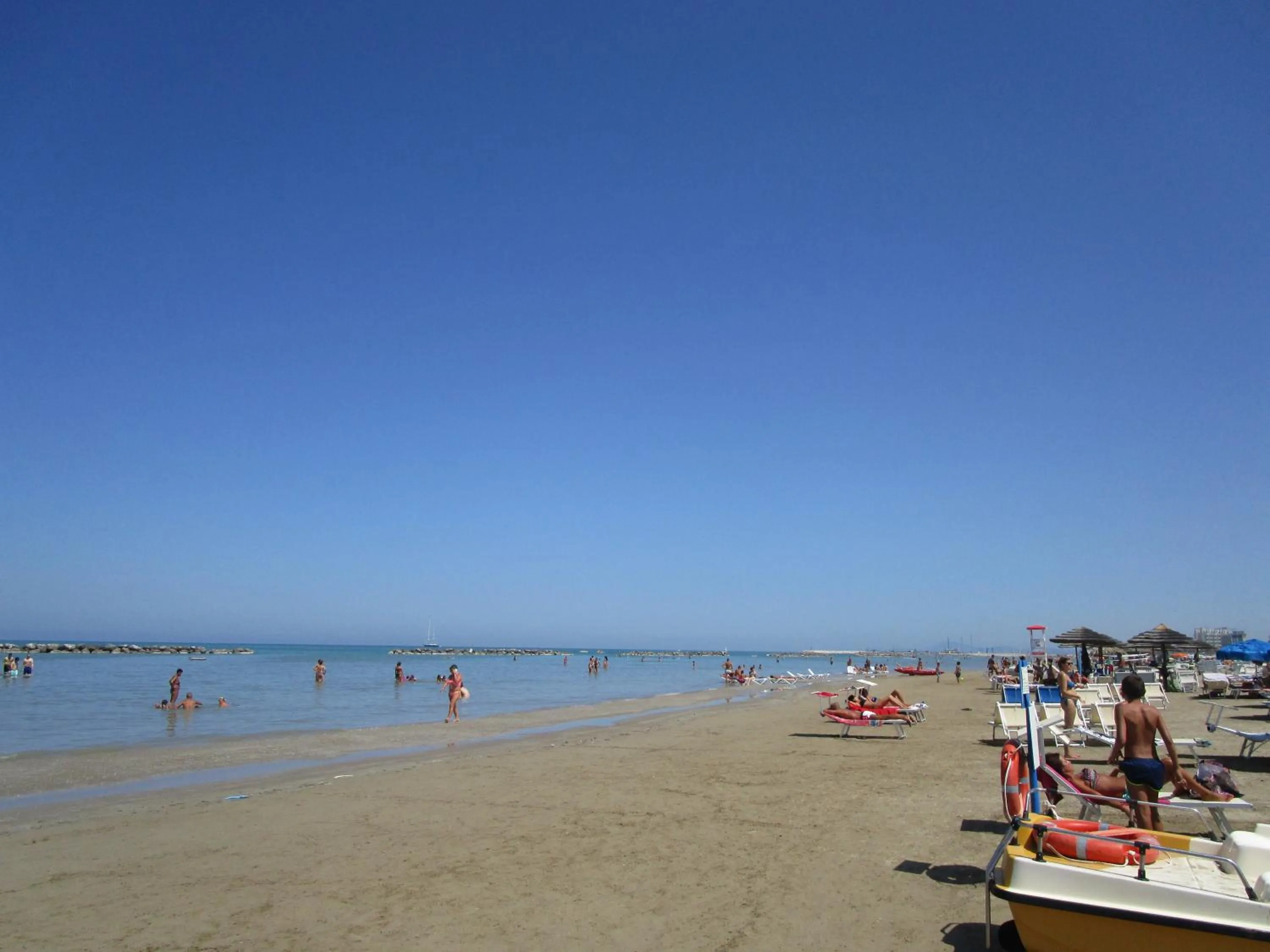 Beach in Albergo Primavera