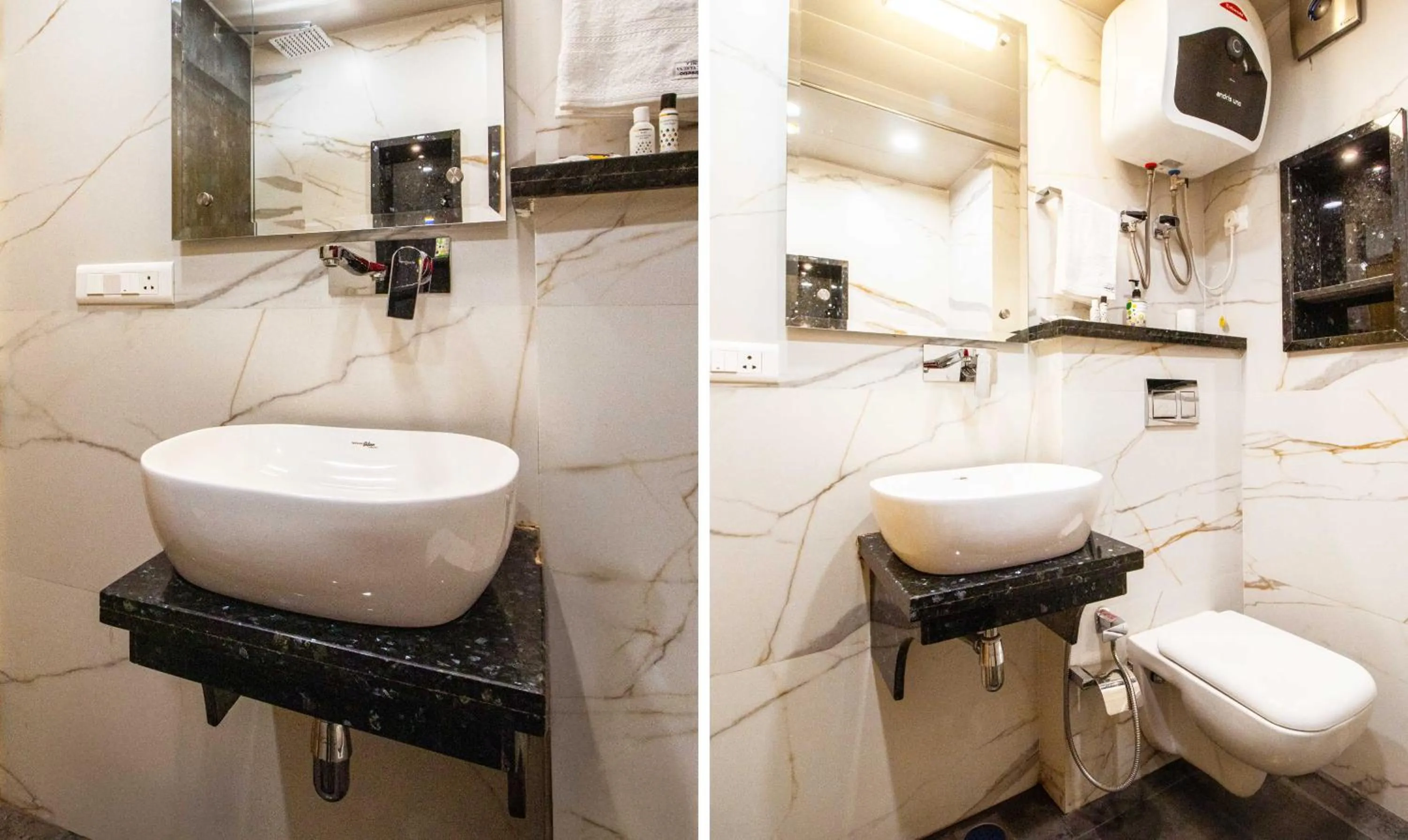 Bathroom in Treebo Varuna With Mountain View, Mall Road