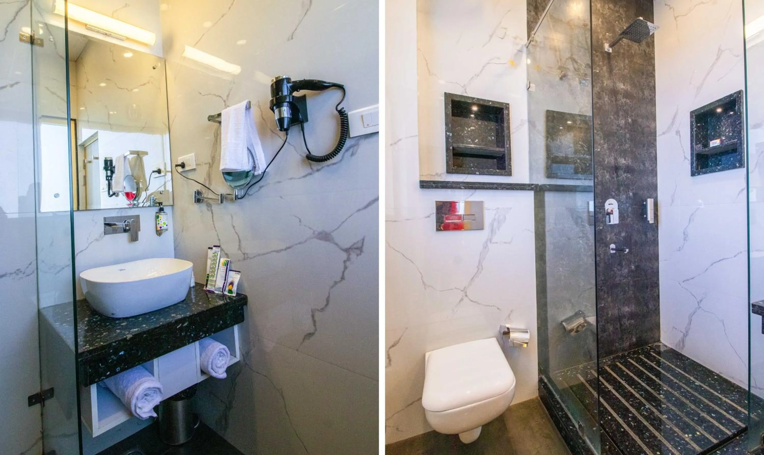 Bathroom in Treebo Varuna With Mountain View, Mall Road