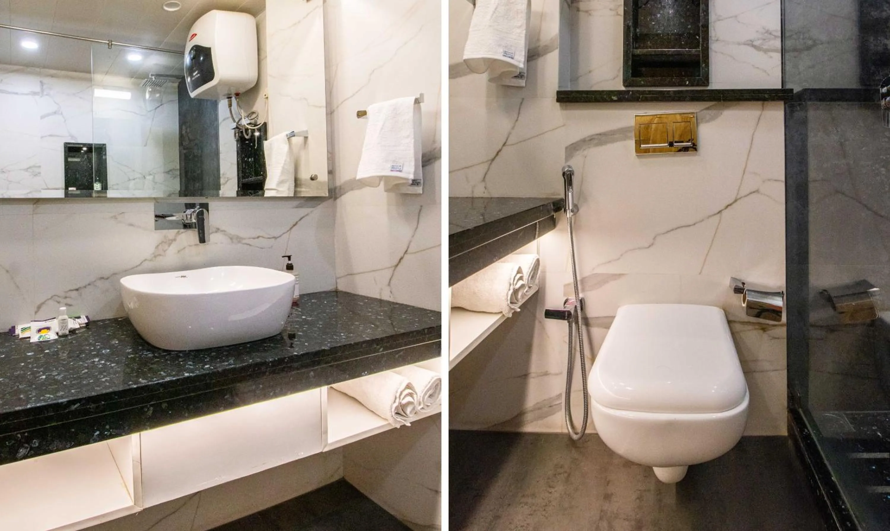 Bathroom in Treebo Varuna With Mountain View, Mall Road