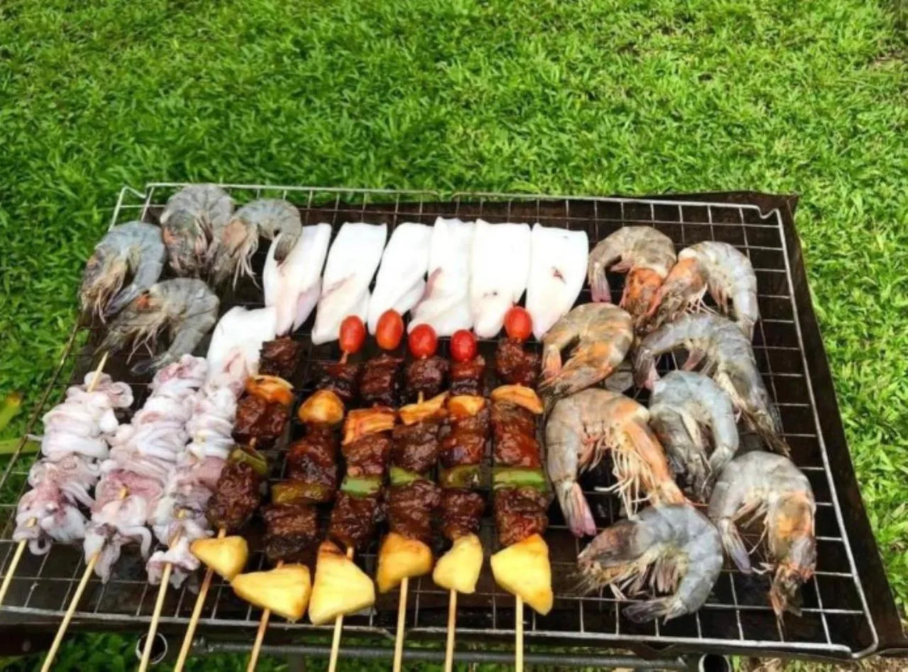 BBQ facilities in Alisea Pool Villa Aonang