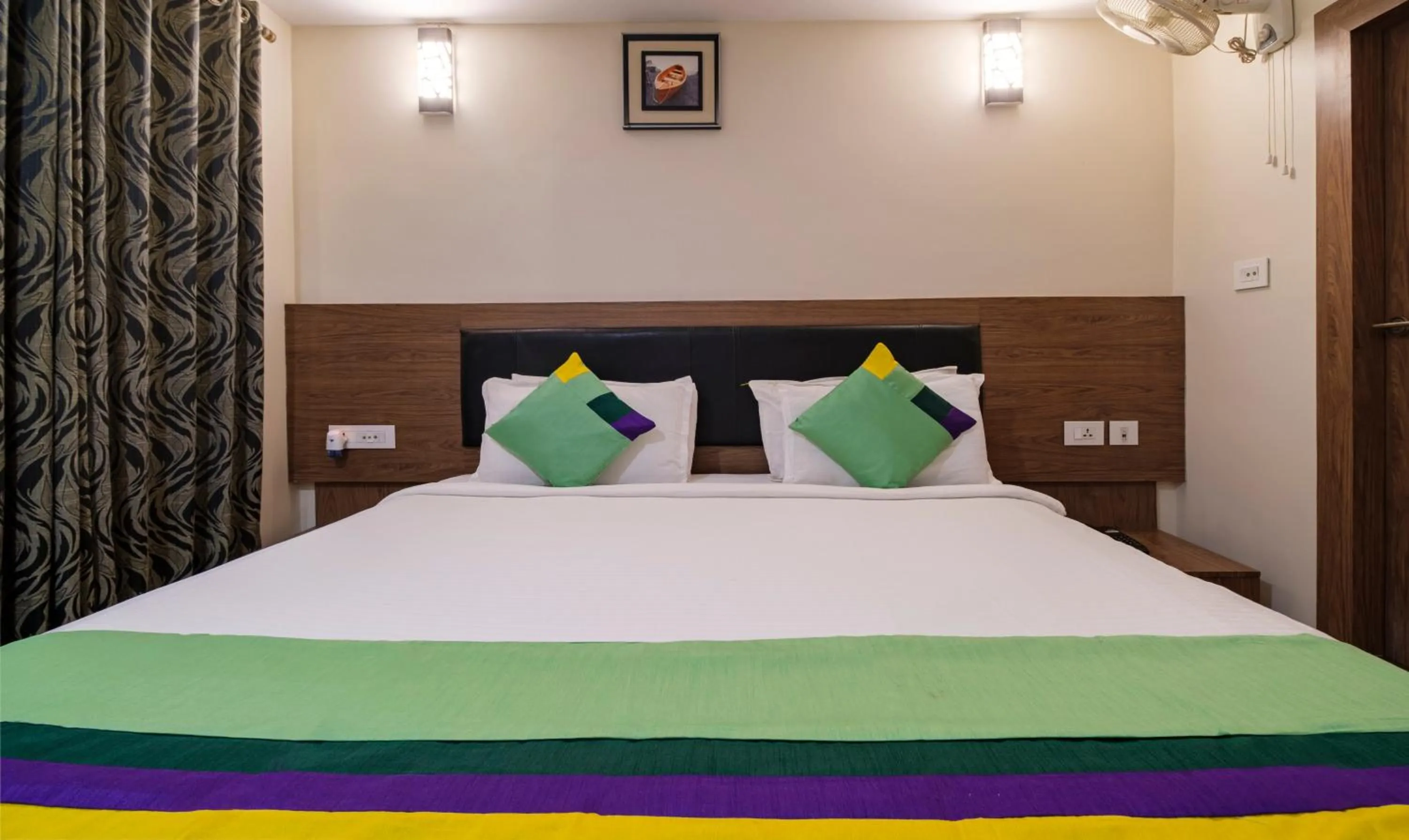 Bedroom, Bed in Treebo MVP Grand