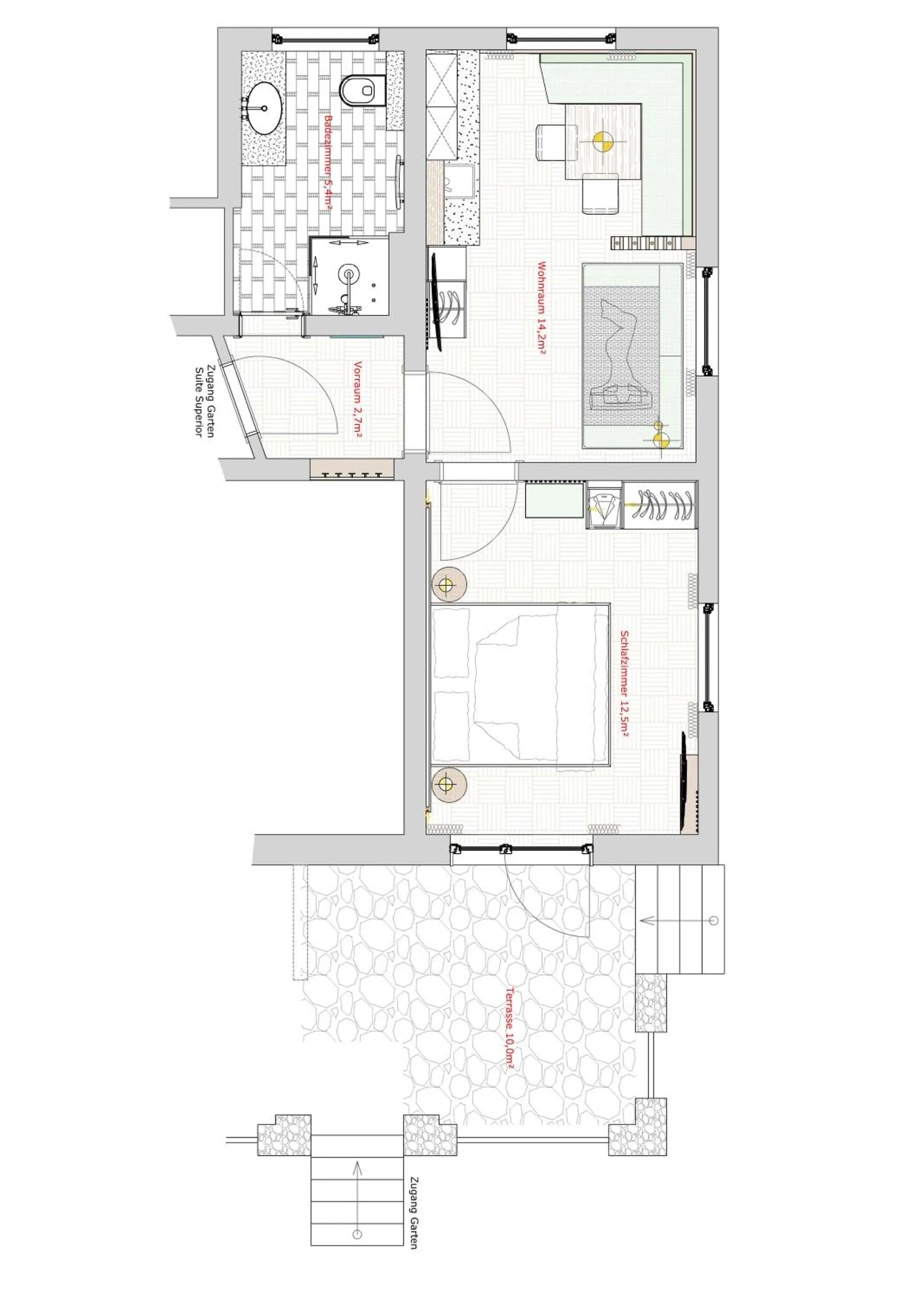 Floor plan in Hotel Garni Landhaus Platzer