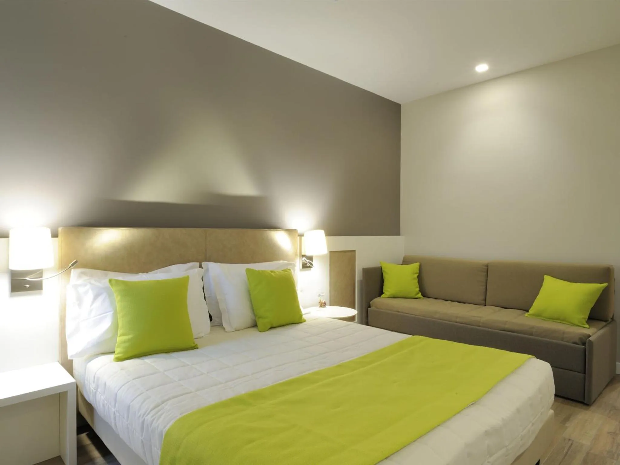 Bed in Hotel Concordia