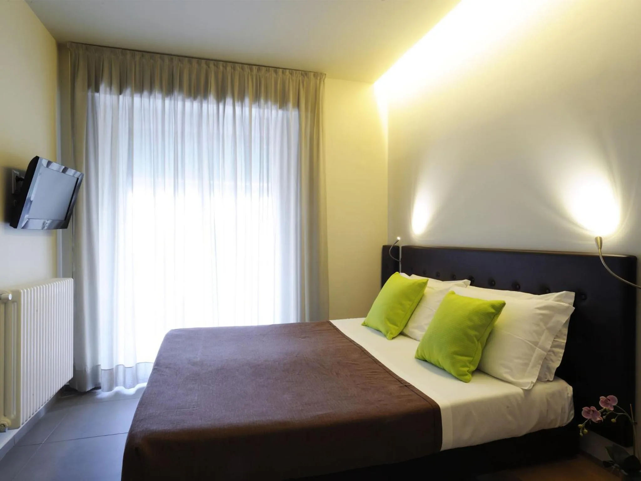 Bed in Hotel Concordia