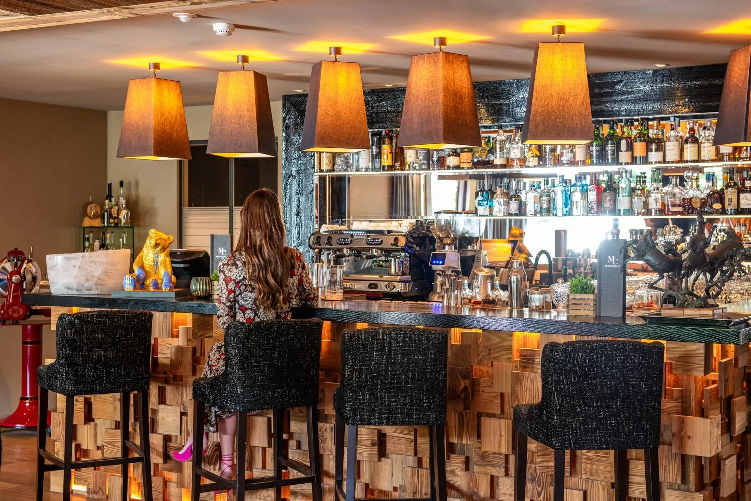 Lounge or bar in Hotel Montchalet