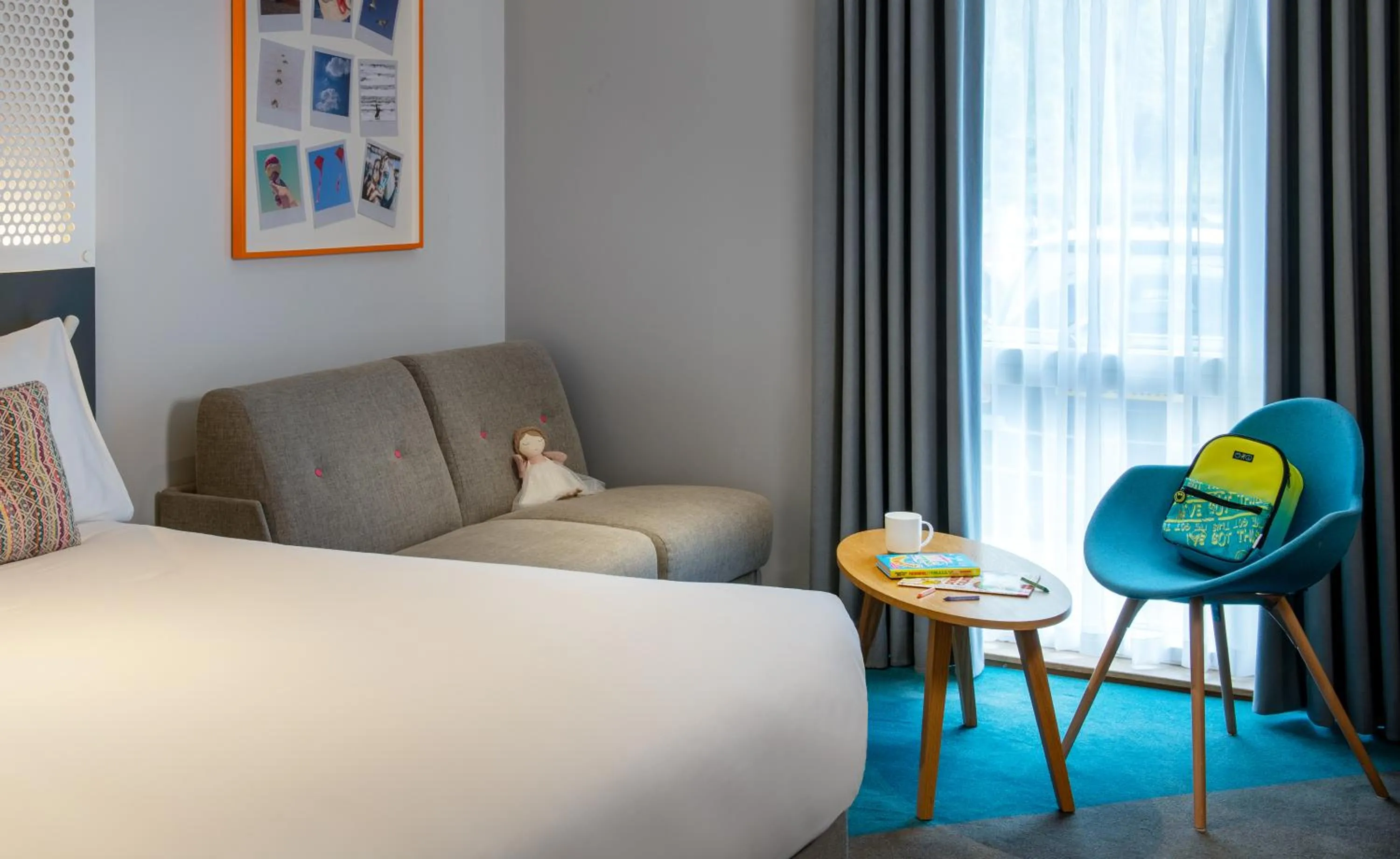 Bedroom, Bed in Lodge at Solent