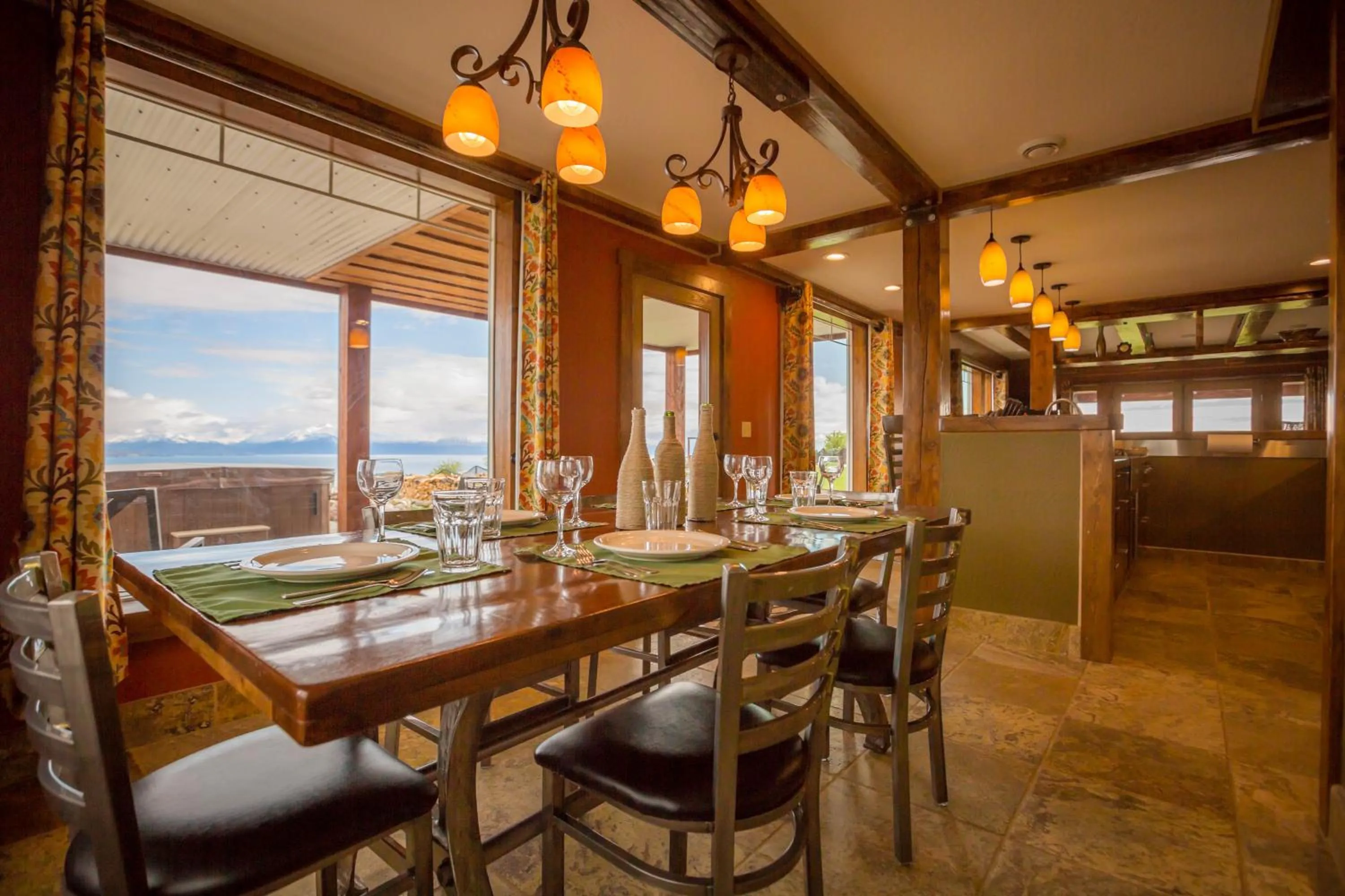 Dining area in Baycrest Lodge