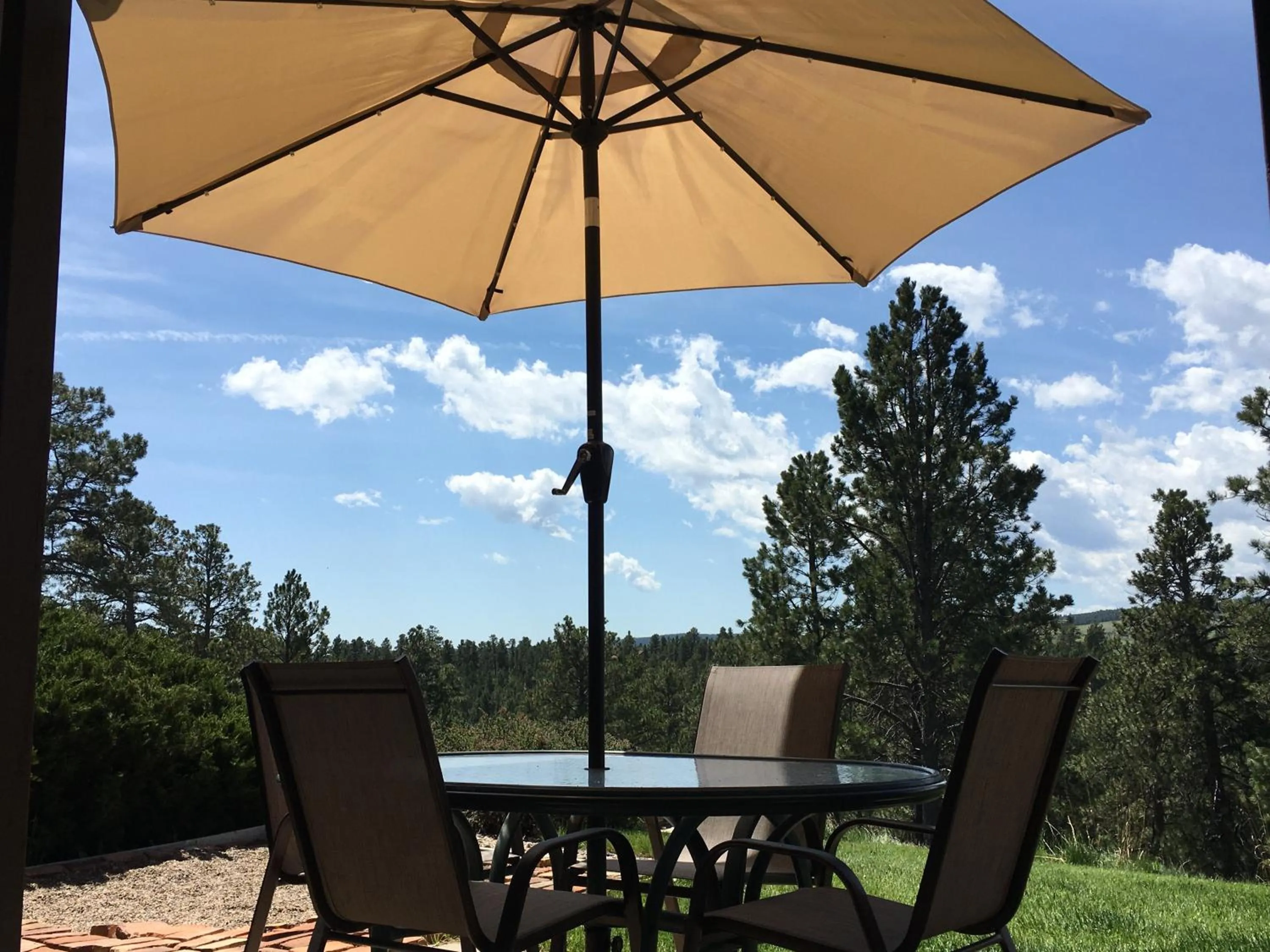 Patio in Priceless Black Hills View