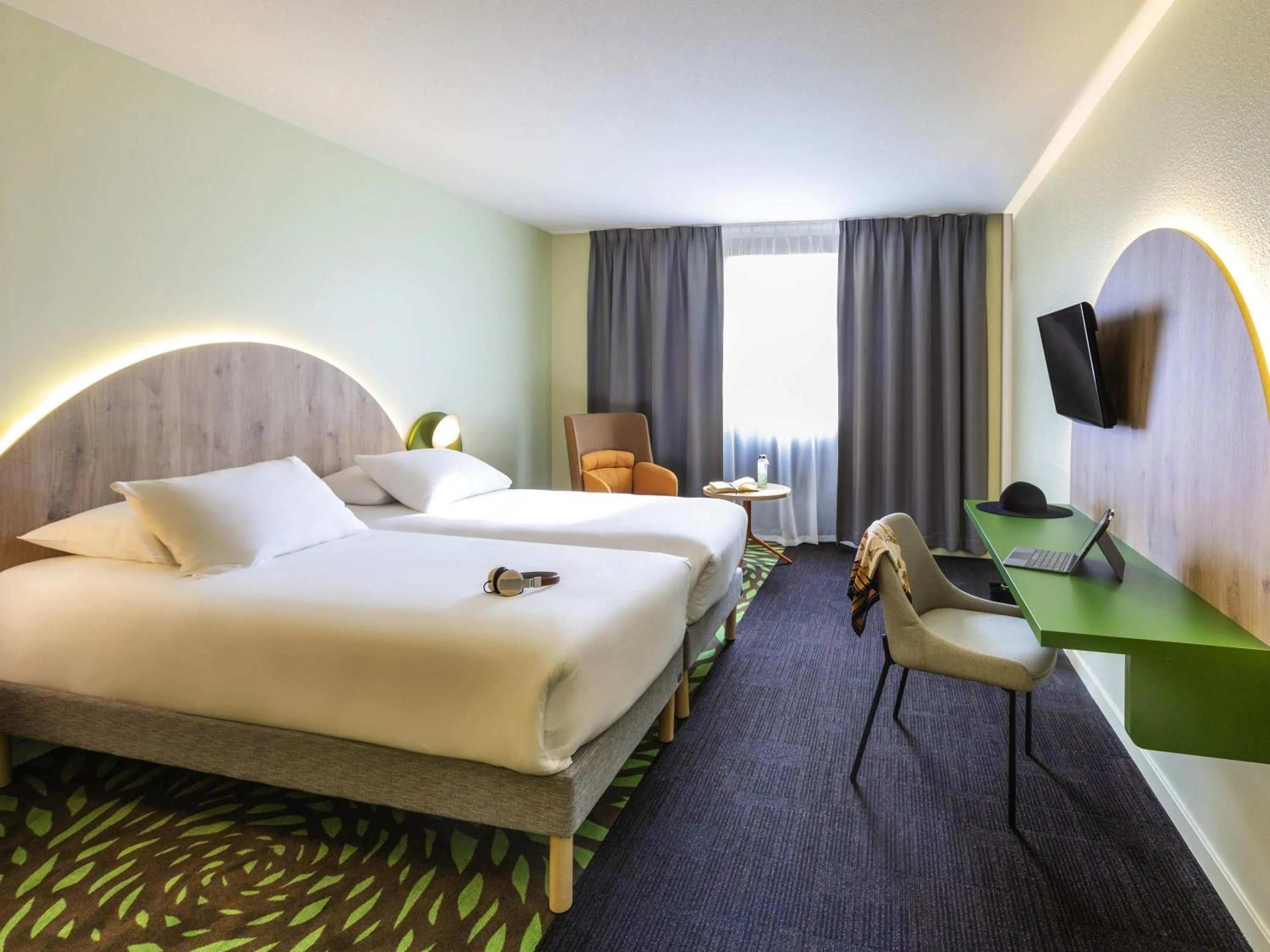 Bedroom, Bed in Ibis Styles Arlon Porte du Luxembourg