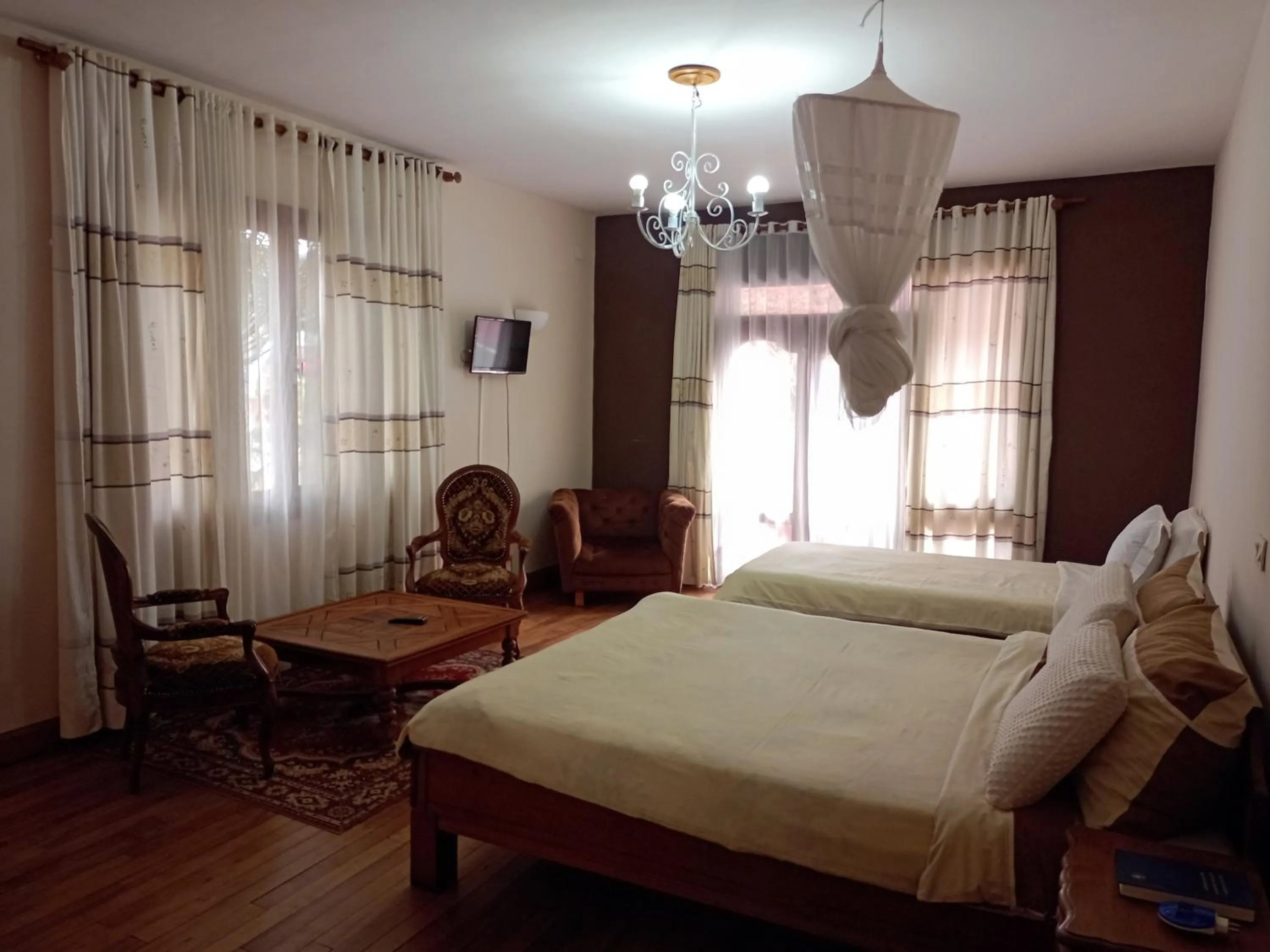 View (from property/room), Bed in La Résidence d'Ankerana