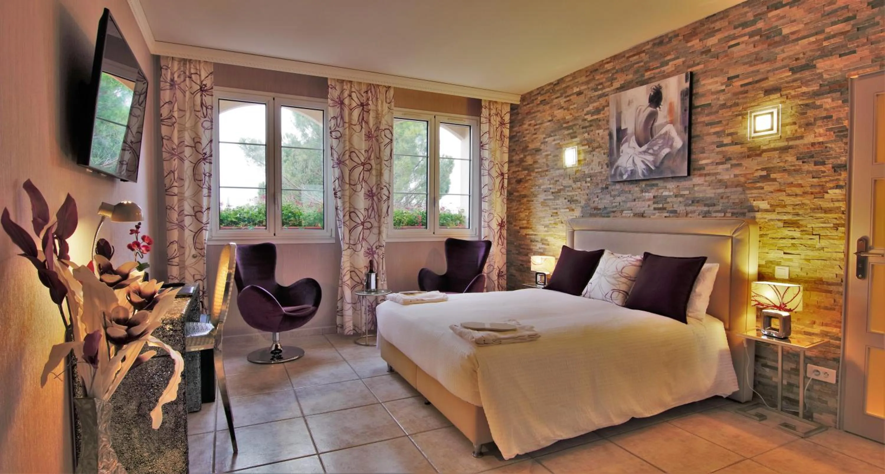 Bedroom, Bed in Le Mas Champenois