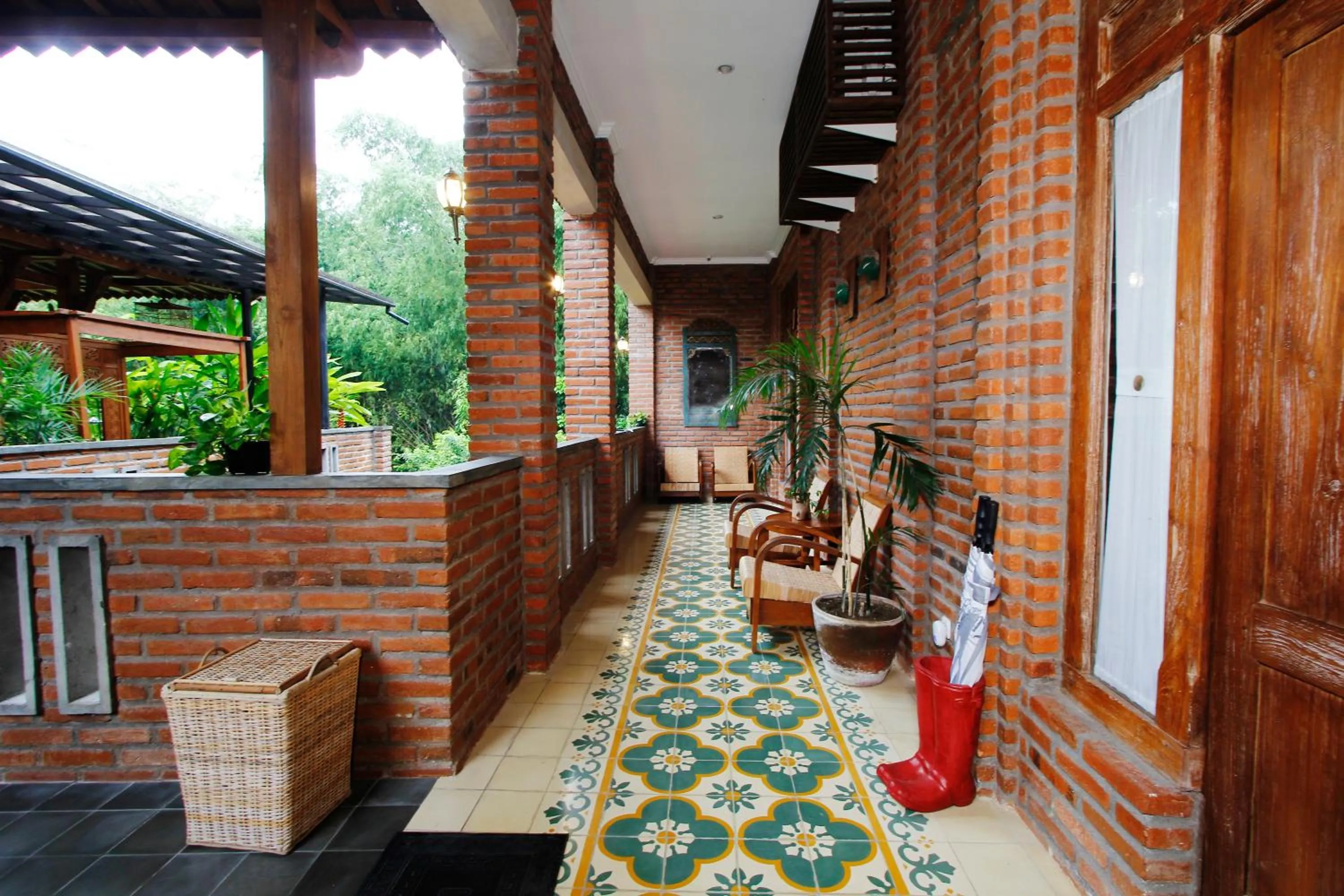 Balcony/Terrace in Joglo Mandapa Boutique Hotel