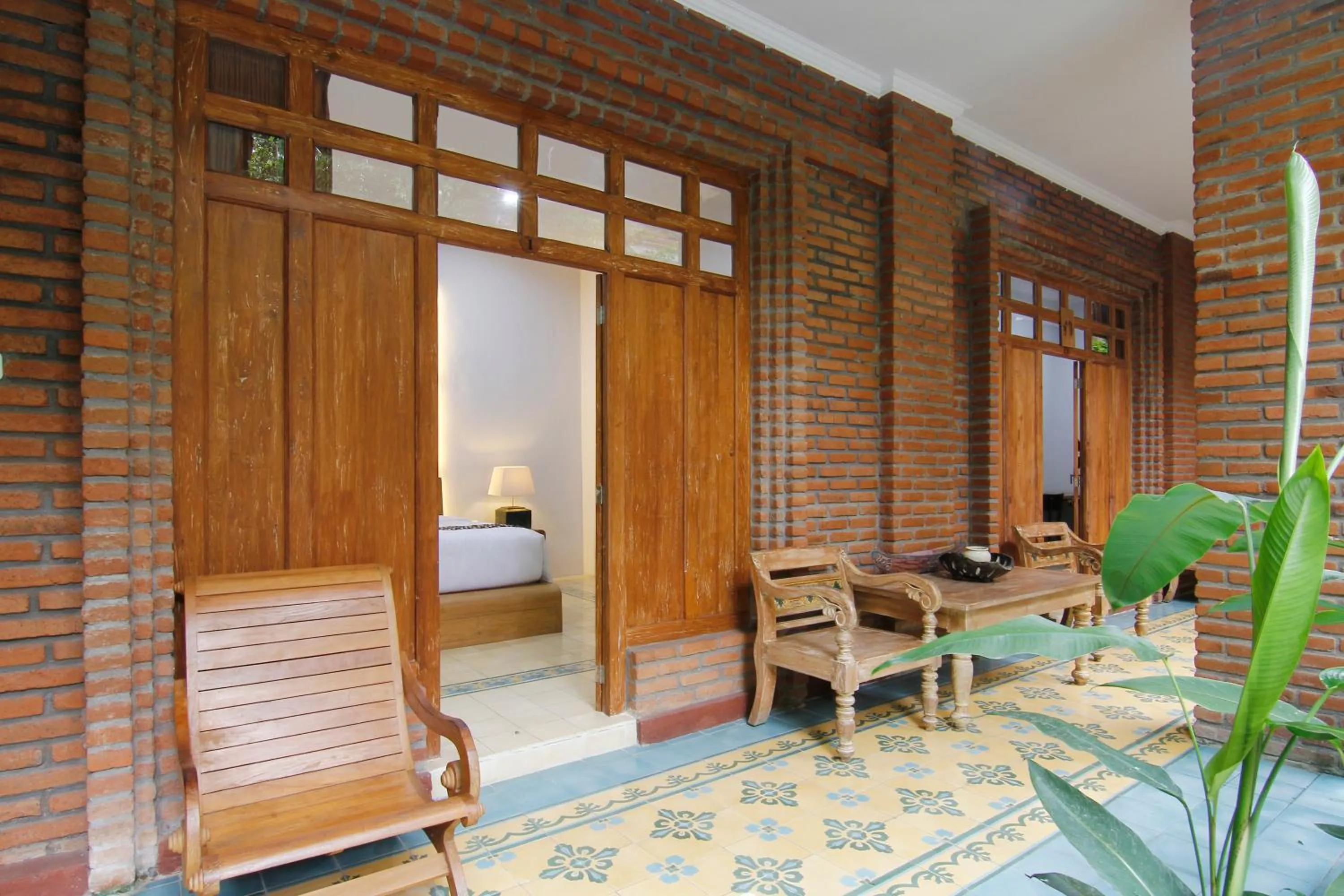 Balcony/Terrace in Joglo Mandapa Boutique Hotel