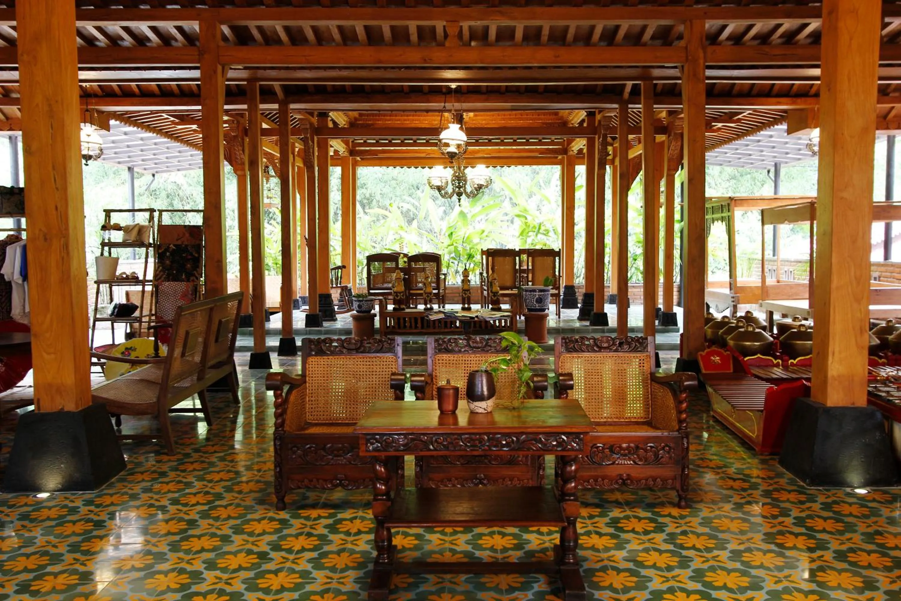 Lobby or reception in Joglo Mandapa Boutique Hotel