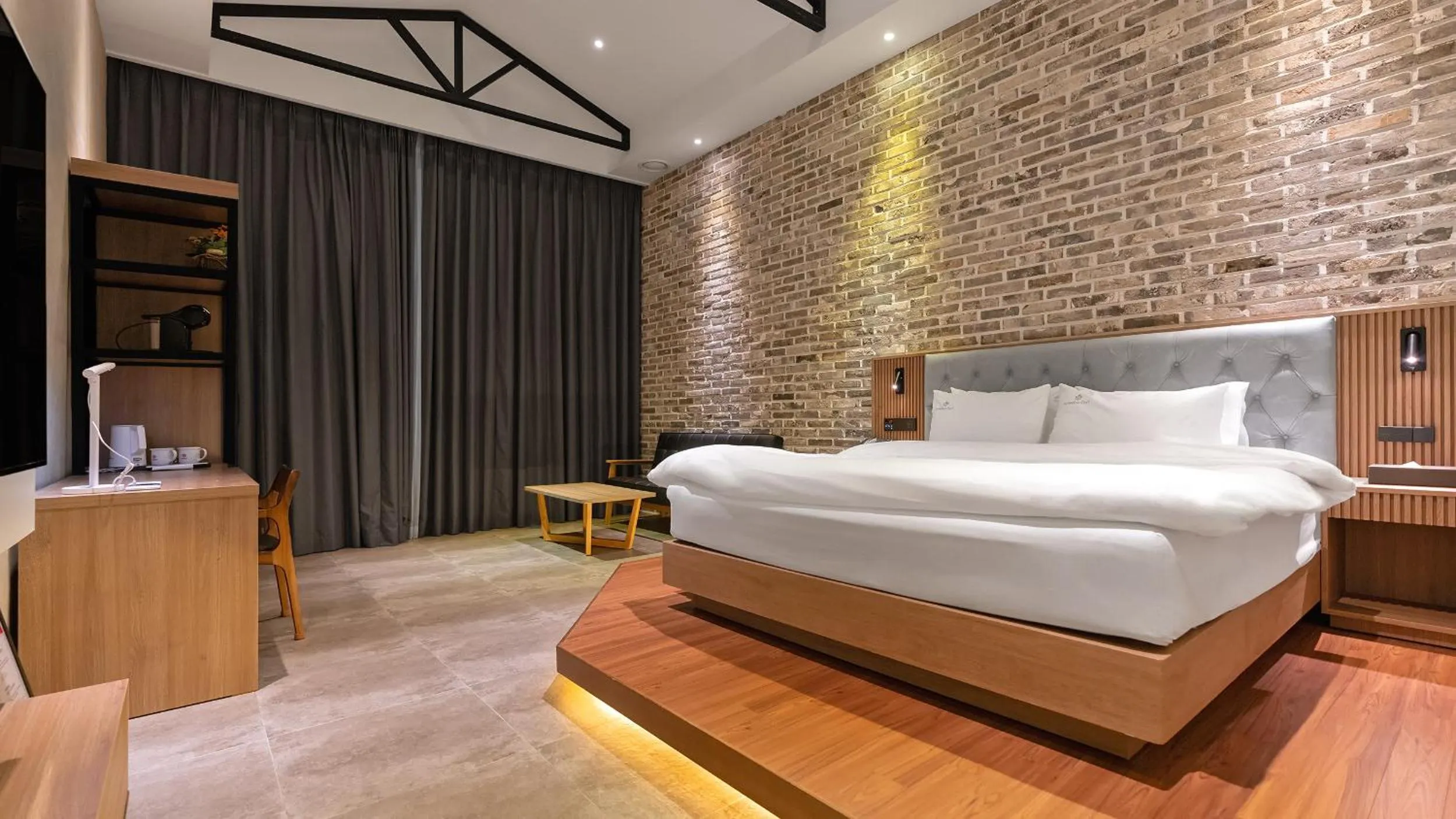 Bed in Hotel Schweizer Dorf Cheonan