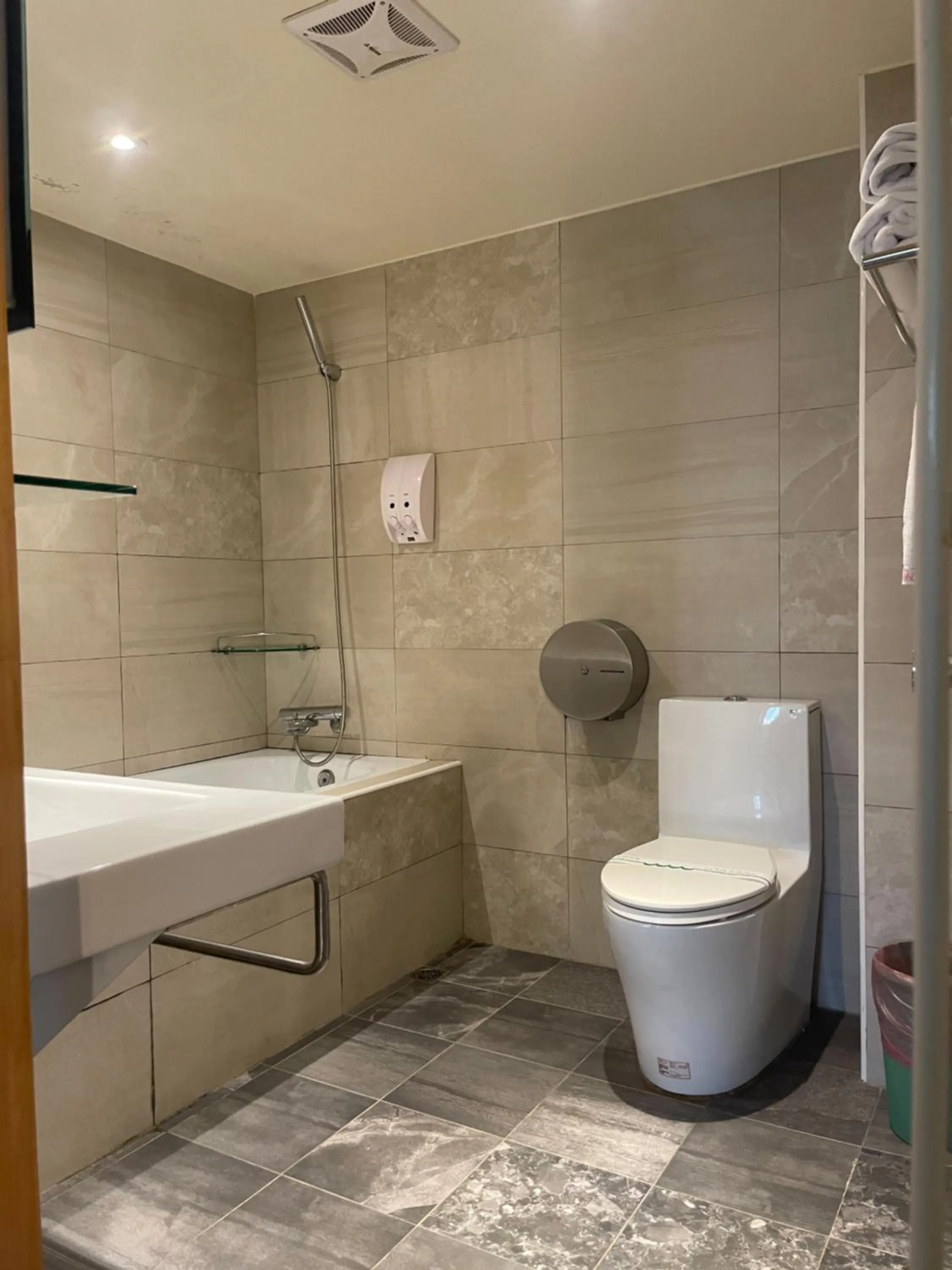 Bathroom in River Hotel