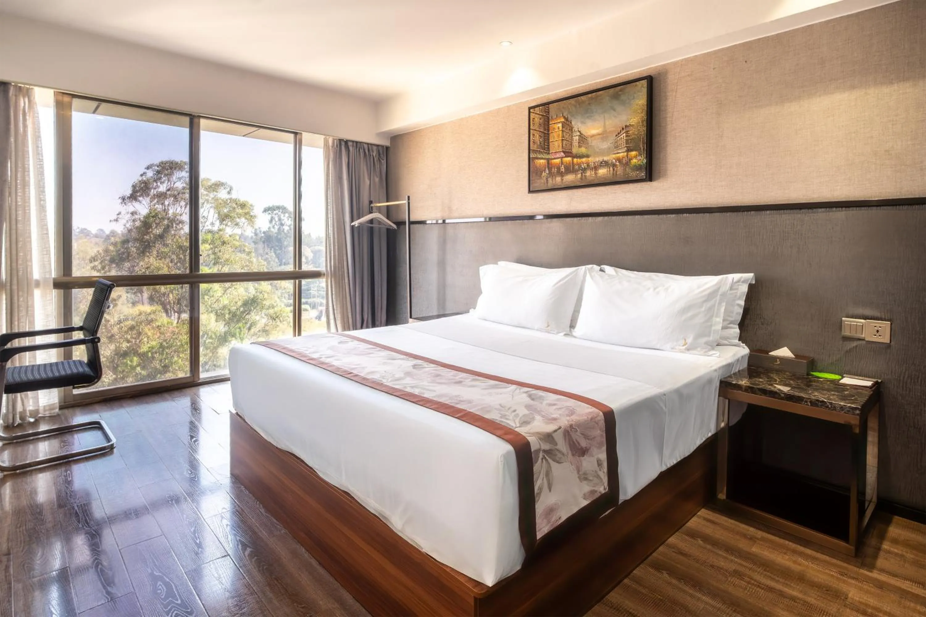 Bed in Swiss Lenana Mount Hotel