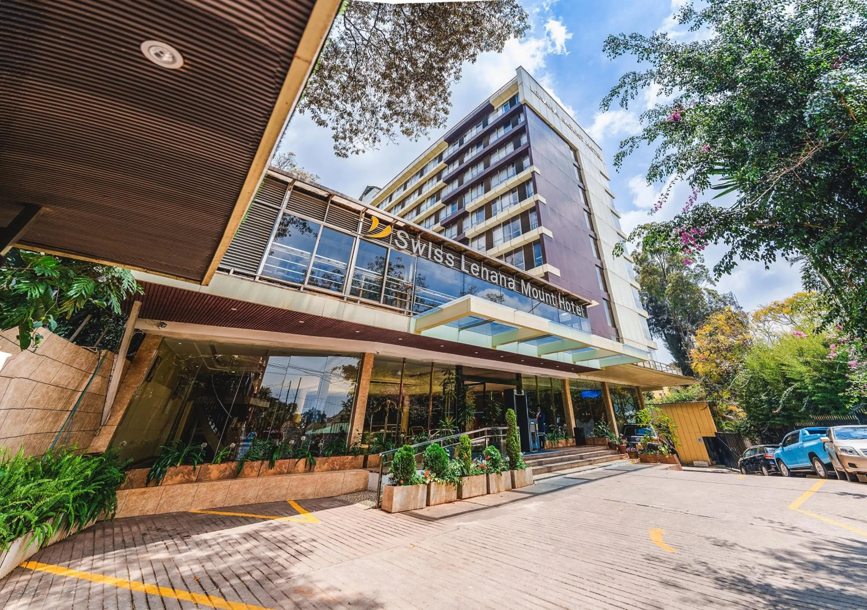 Property building in Swiss Lenana Mount Hotel