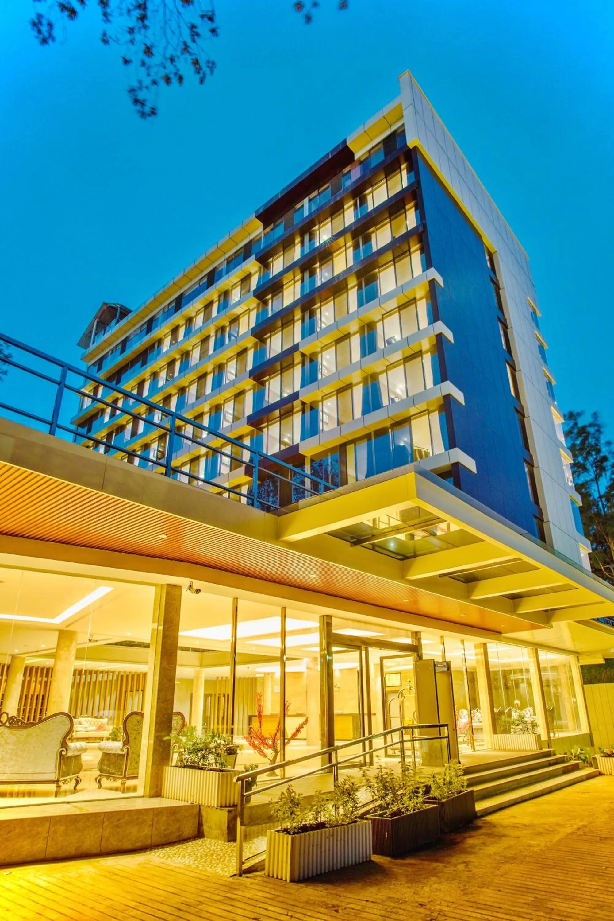 Property building in Swiss Lenana Mount Hotel