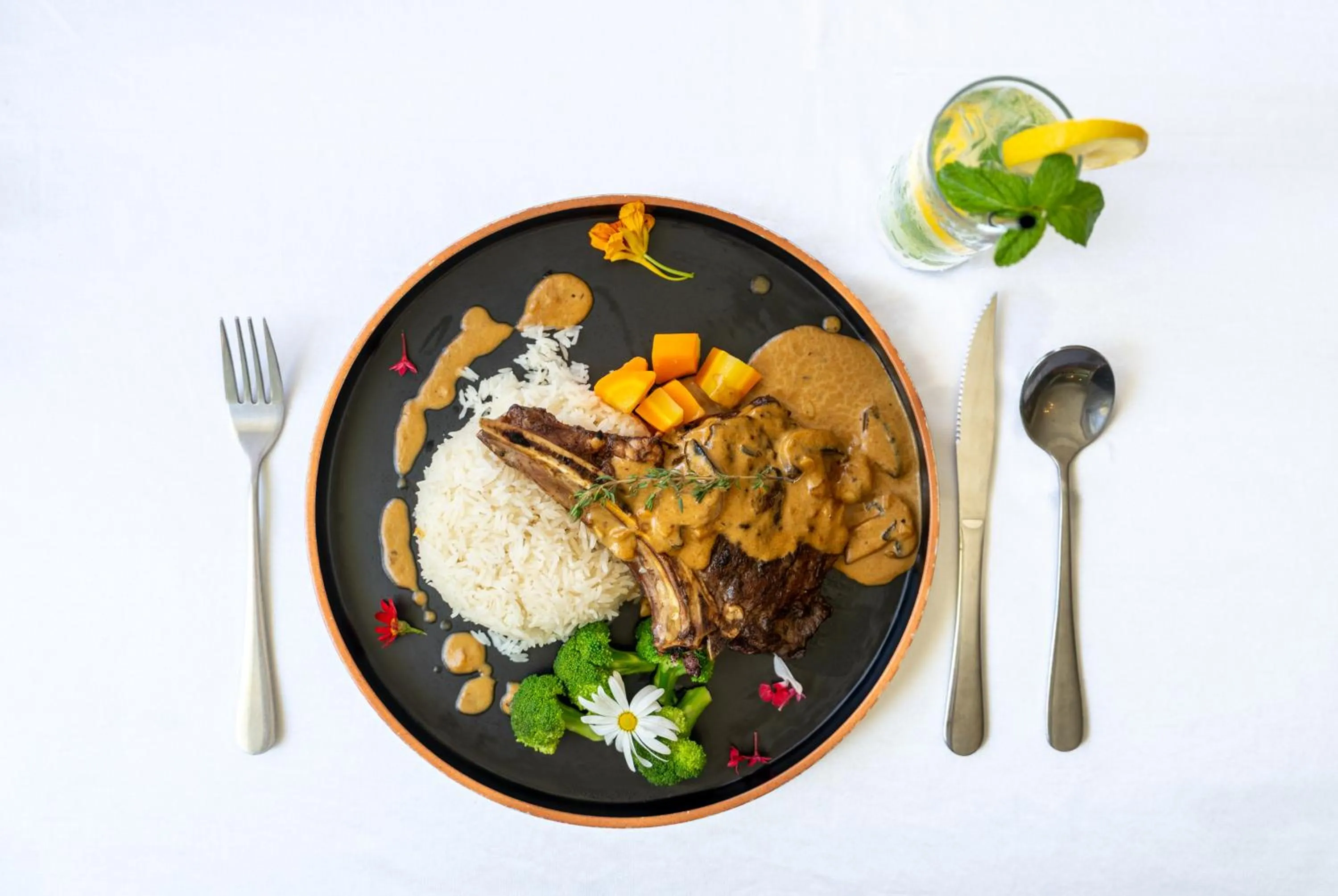 Dinner in Swiss Lenana Mount Hotel