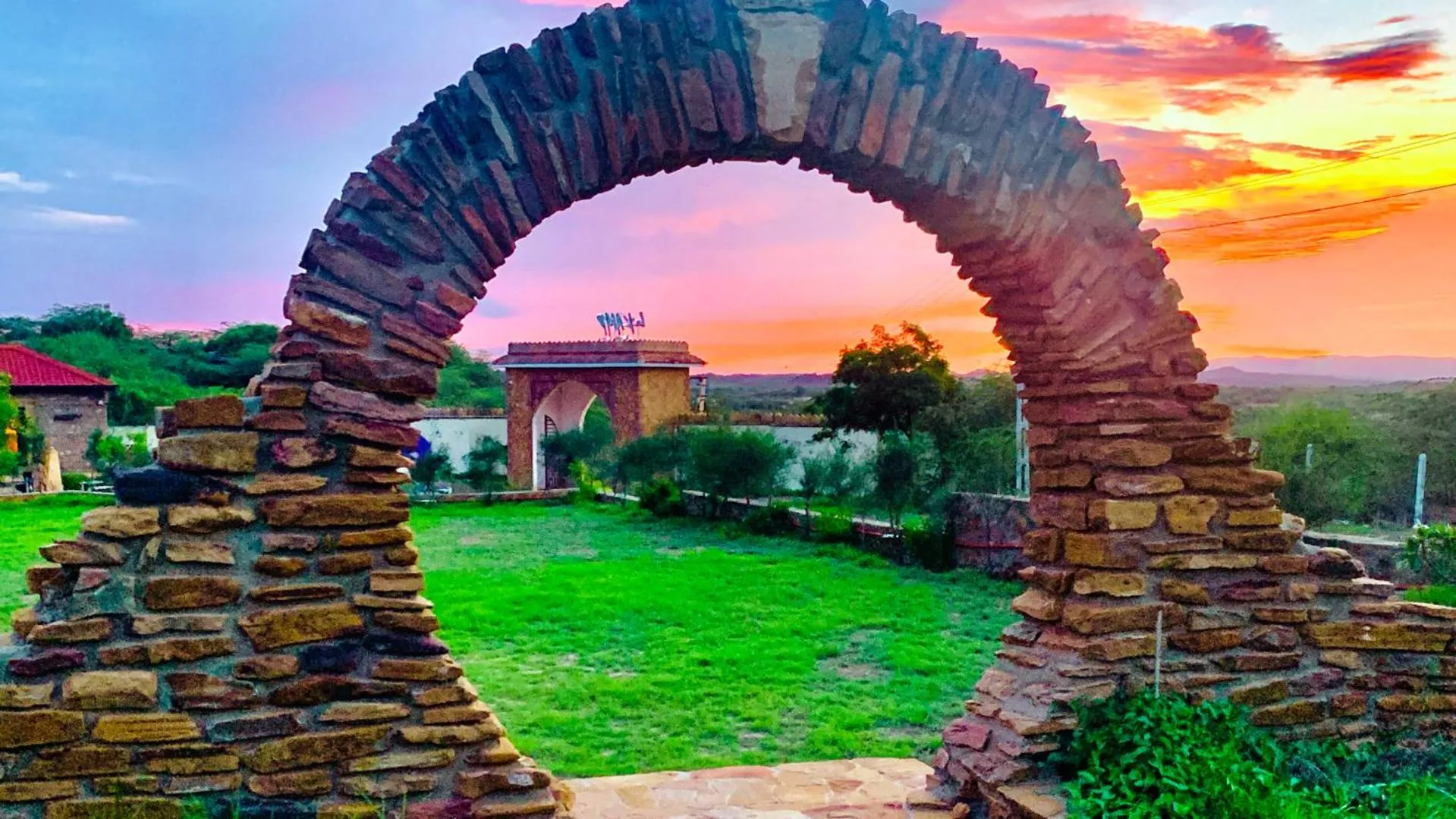 Garden view in La Kamp Resort