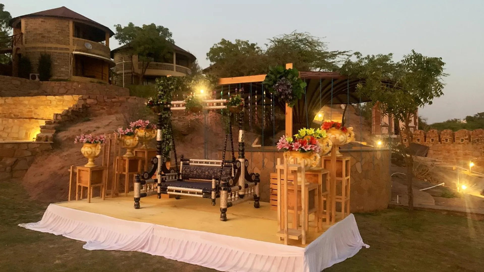 Garden view in La Kamp Resort