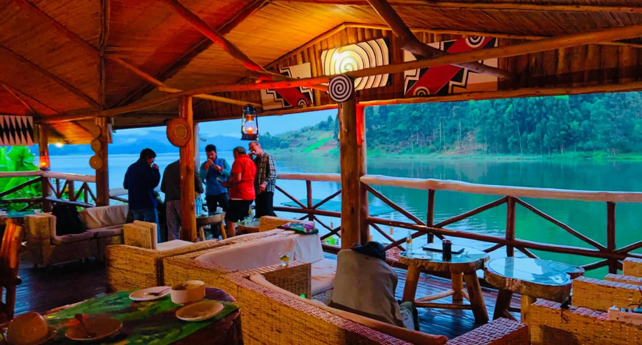 Restaurant/places to eat in Lake Bunyonyi Rock Resort