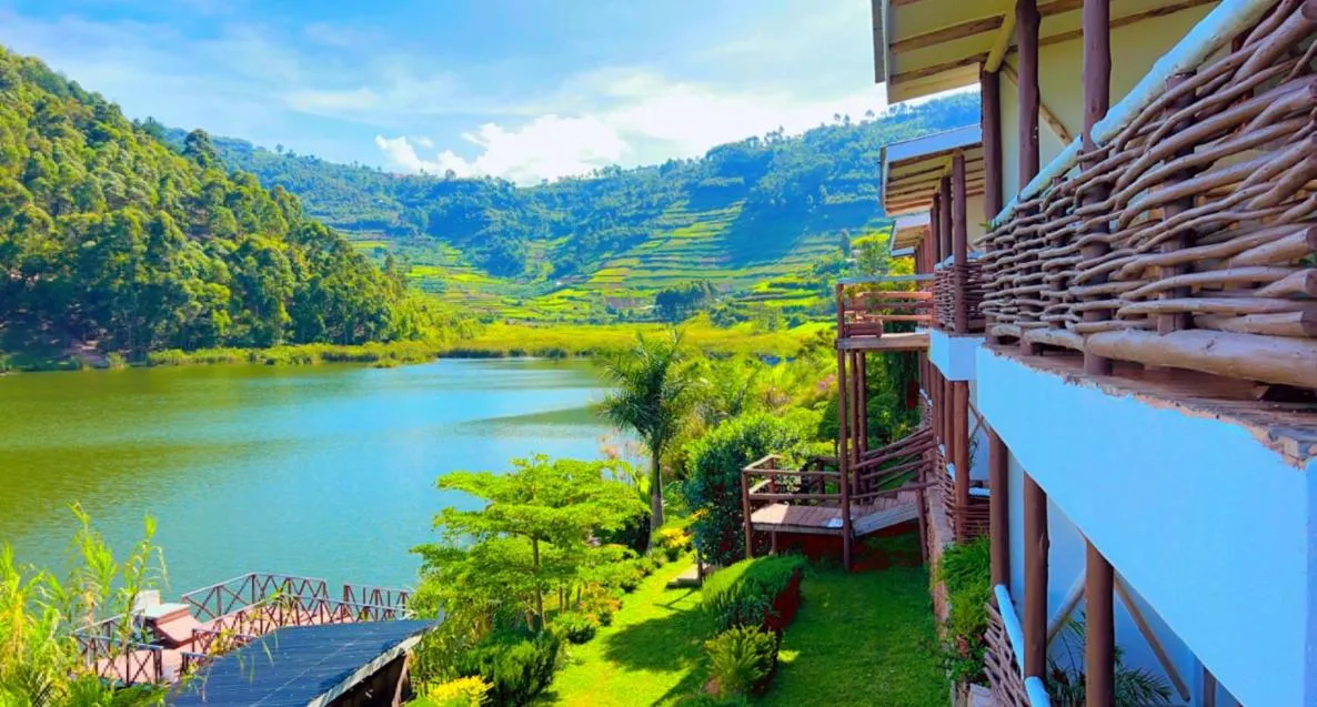Property building in Lake Bunyonyi Rock Resort