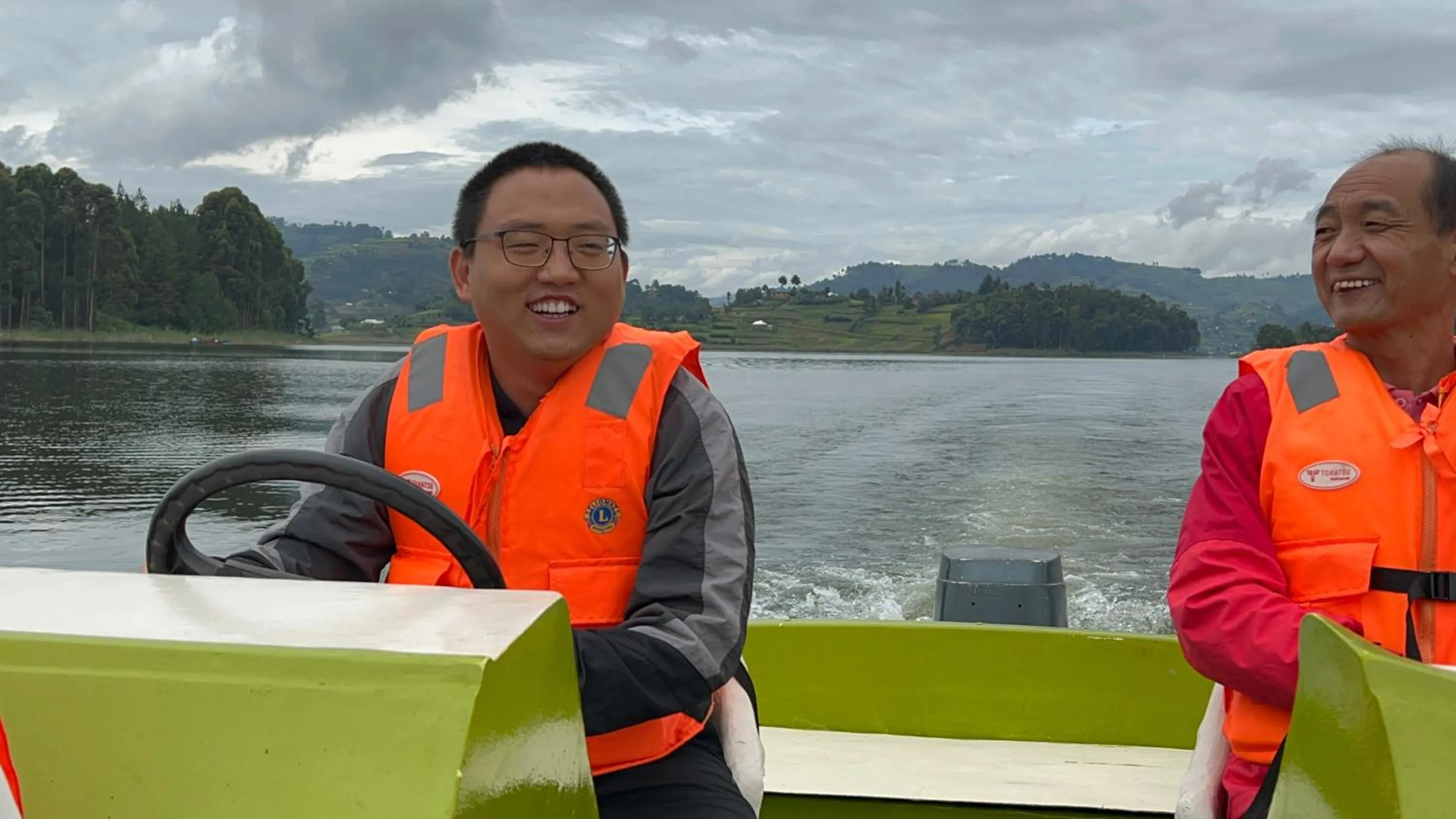 Guests in Lake Bunyonyi Rock Resort