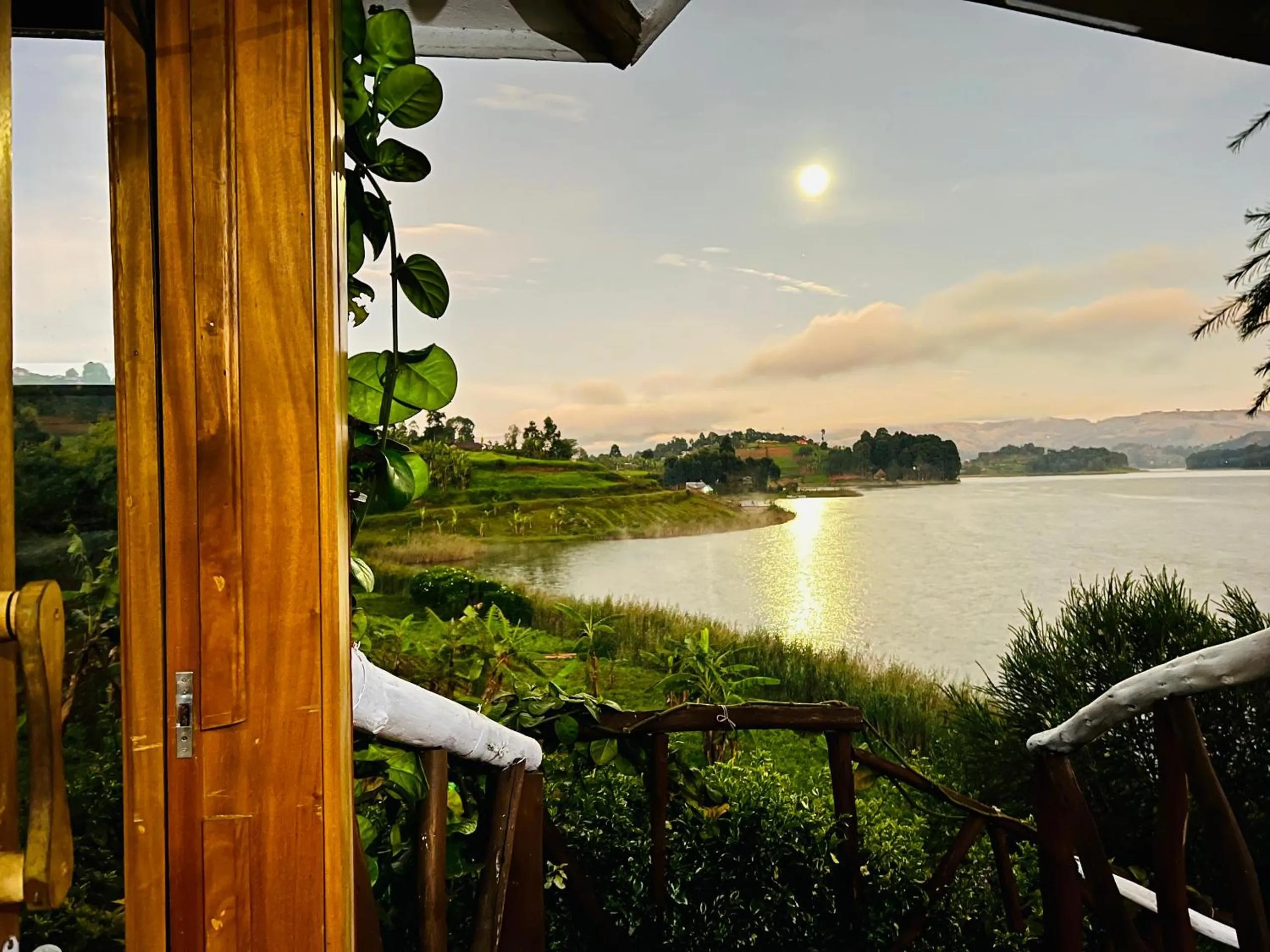 Lake view in Lake Bunyonyi Rock Resort